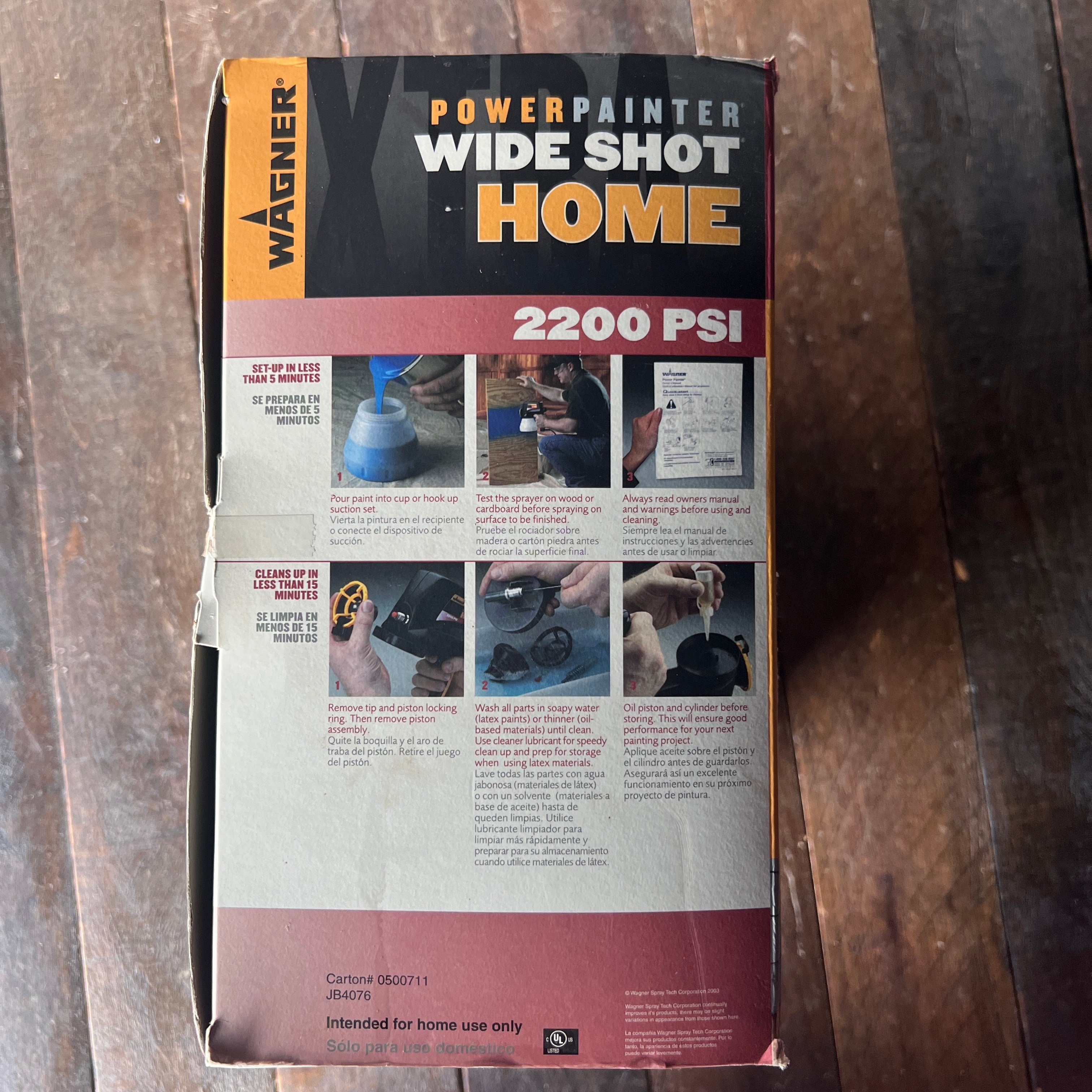 Wagner Wagner 2200 PSI Wide Shot Home Paint Sprayer