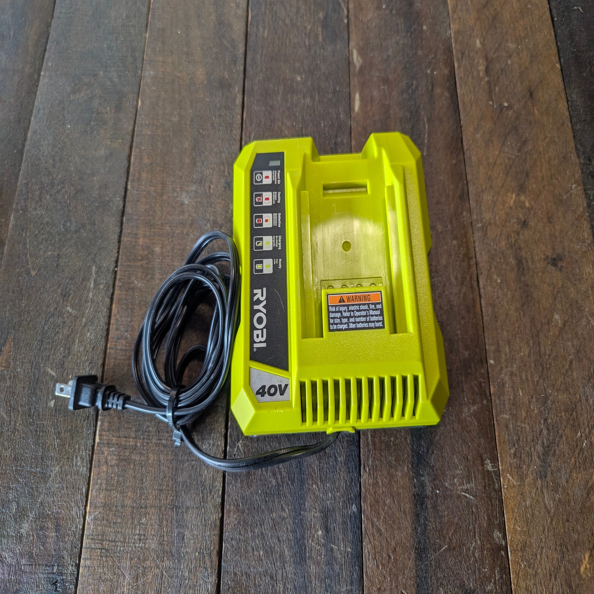 Ryobi OP401 40V Battery Charger – Genuine OEM Charger For 40V Lithium-Ion Packs