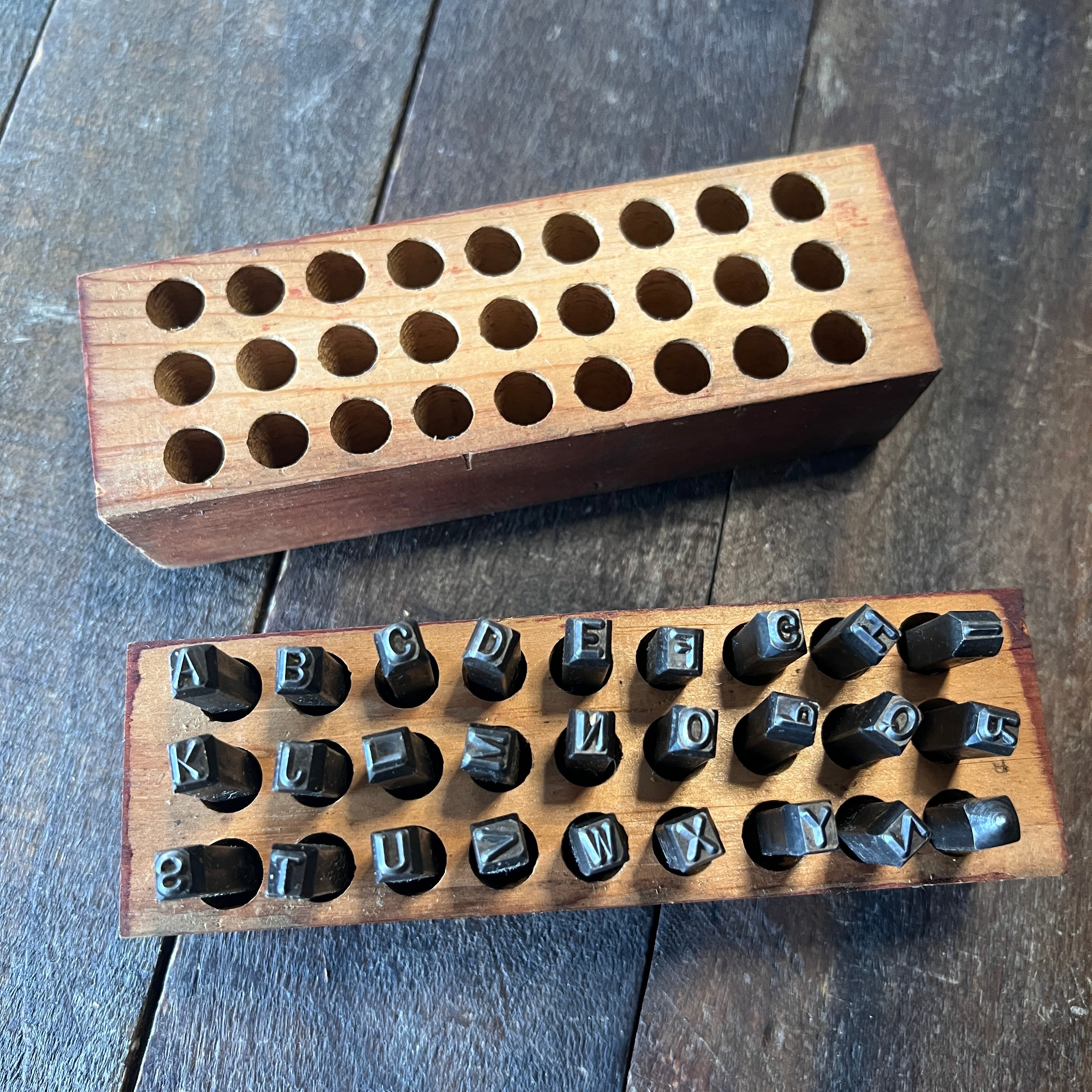 Millers Falls Vintage No. 1500 Steel Letter Stamp Set 3/16-Inch Made in USA