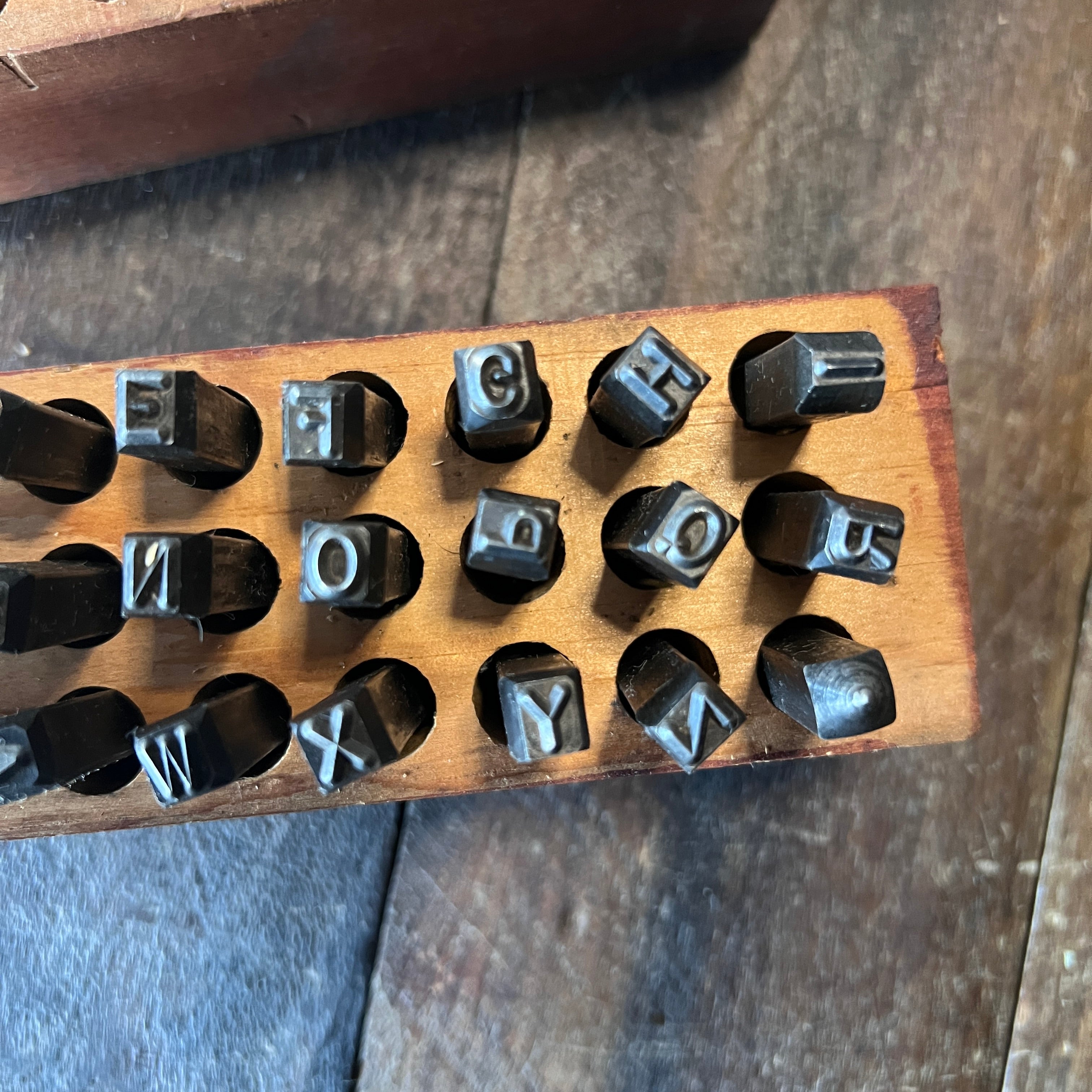 Millers Falls Vintage No. 1500 Steel Letter Stamp Set 3/16-Inch Made in USA