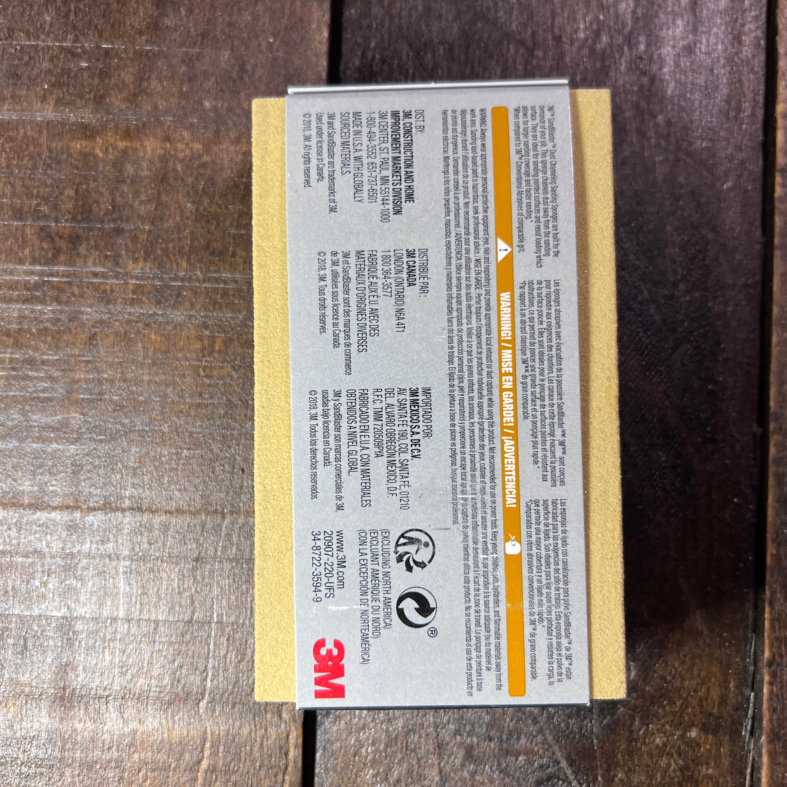 Gear Up Trading Co. 3M 220 Grit Dust Channeling Sanding Sponge