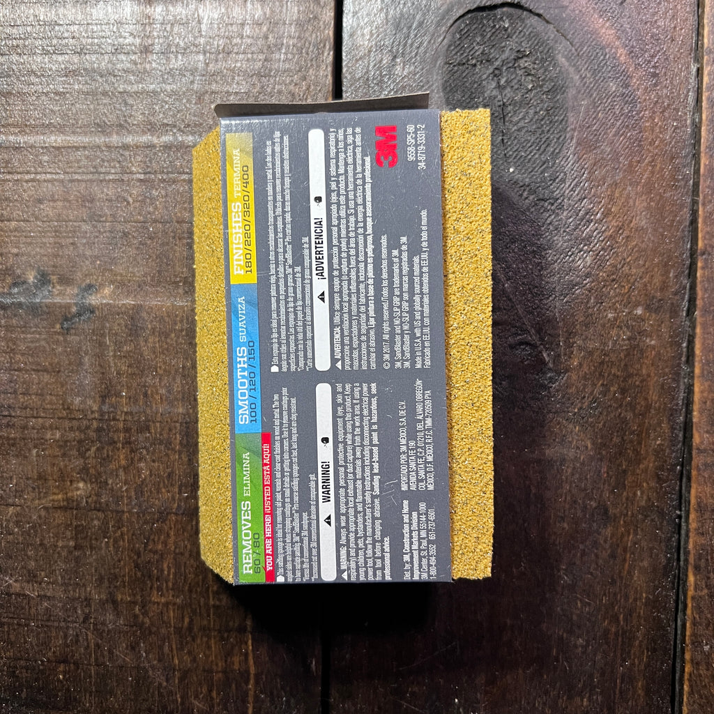 Gear Up Trading Co. 3M 60 Grit Edge Detailing Sanding Sponge