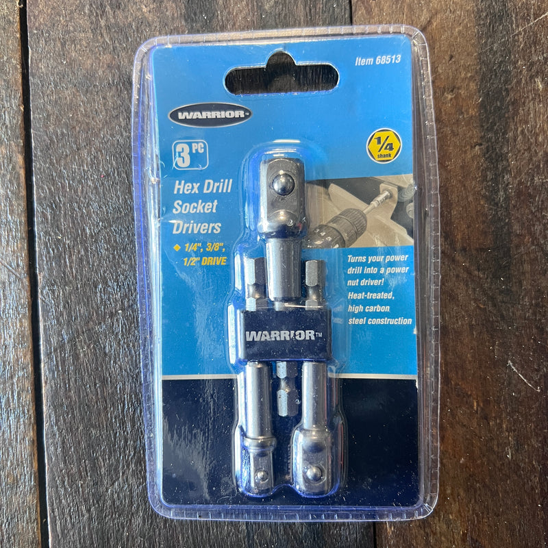 Gear Up Trading Co. Warrior Hex Drill Socket Driver Set