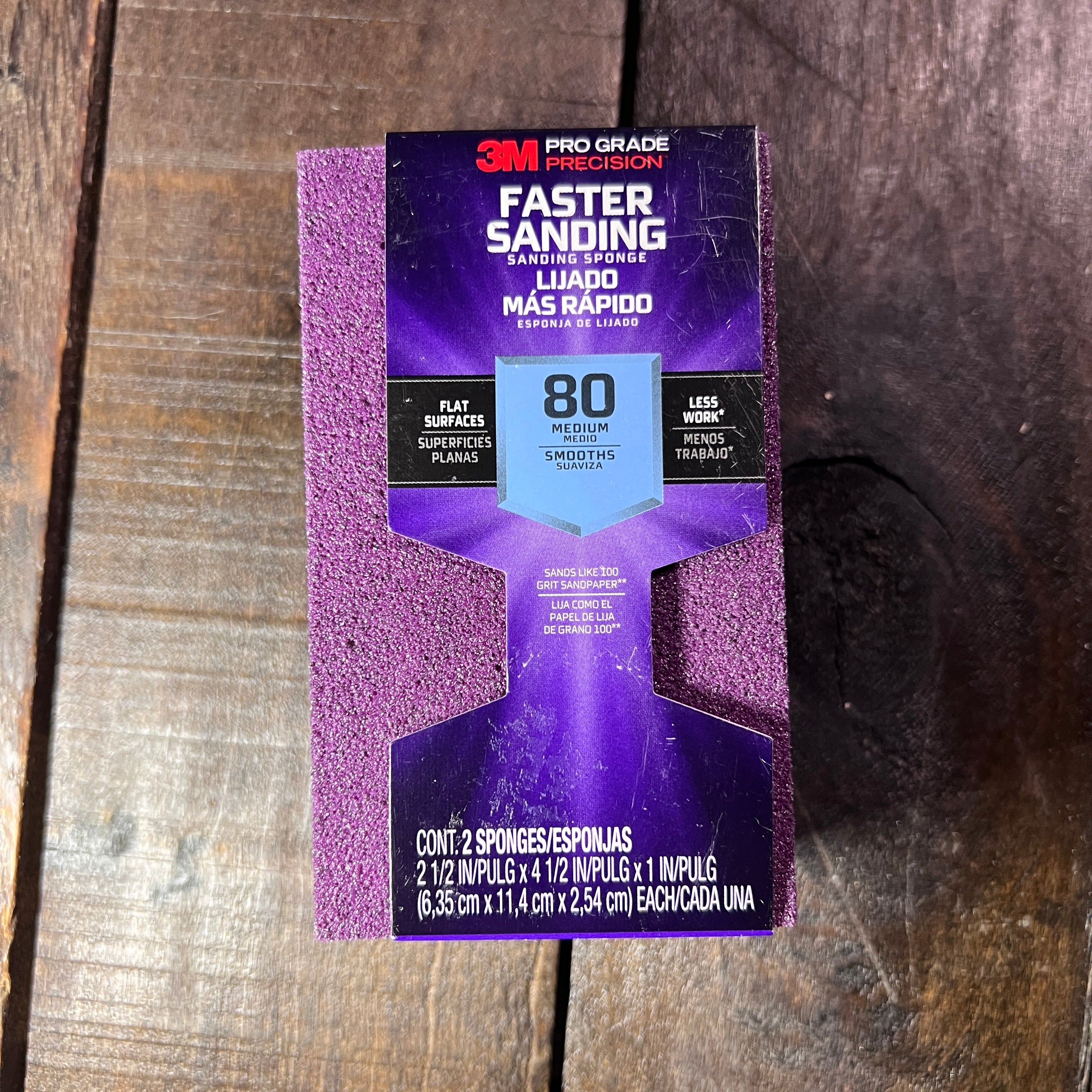 Gear Up Trading Co. 3M 80 Grit “Faster Sanding”Sanding Sponge (2 Pack)