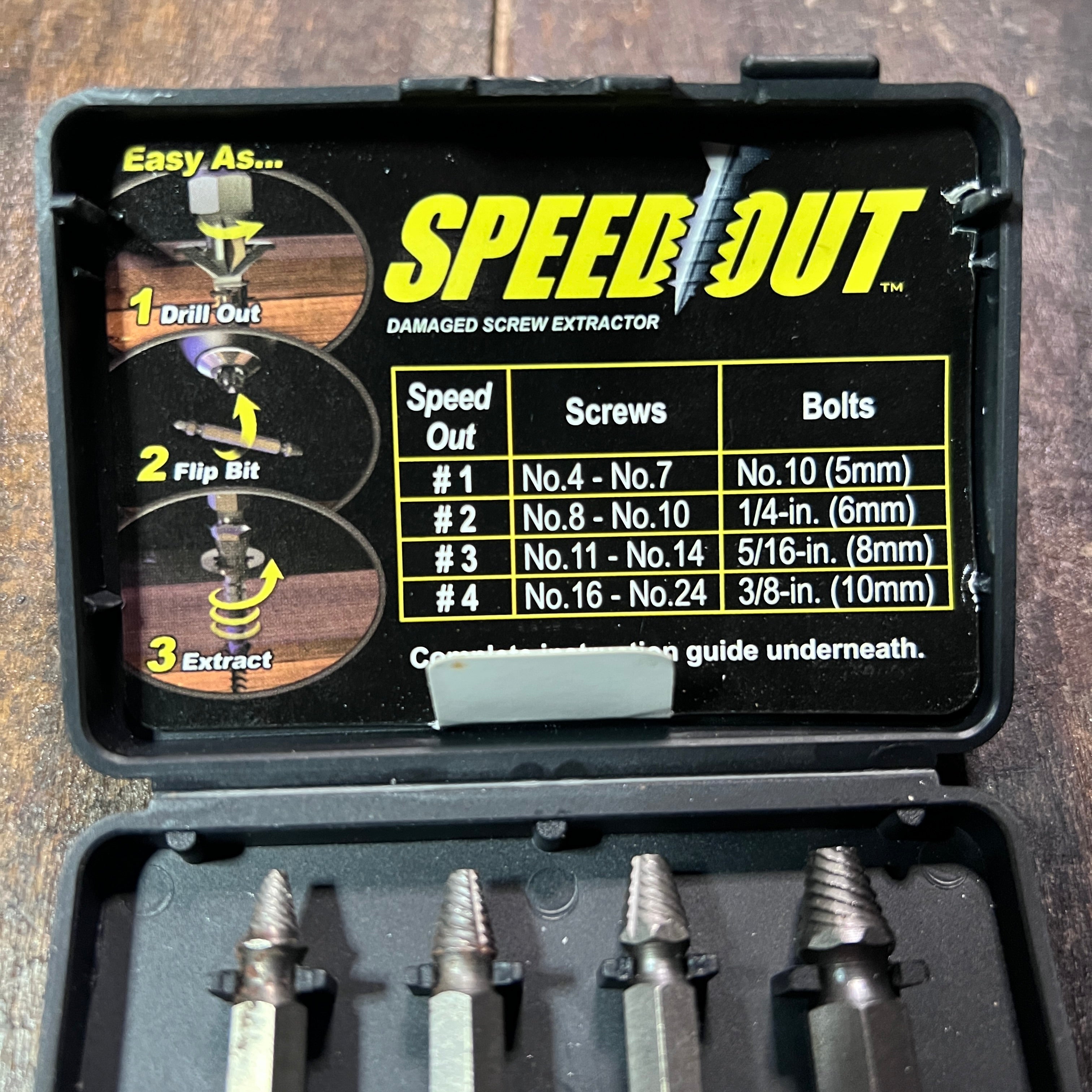 Gear Up Trading Co. Speed Out 4Pc. Screw Extractor Set