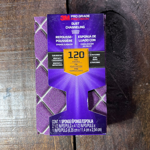Gear Up Trading Co. 3M 120 Grit Dust Channeling Sanding Sponge