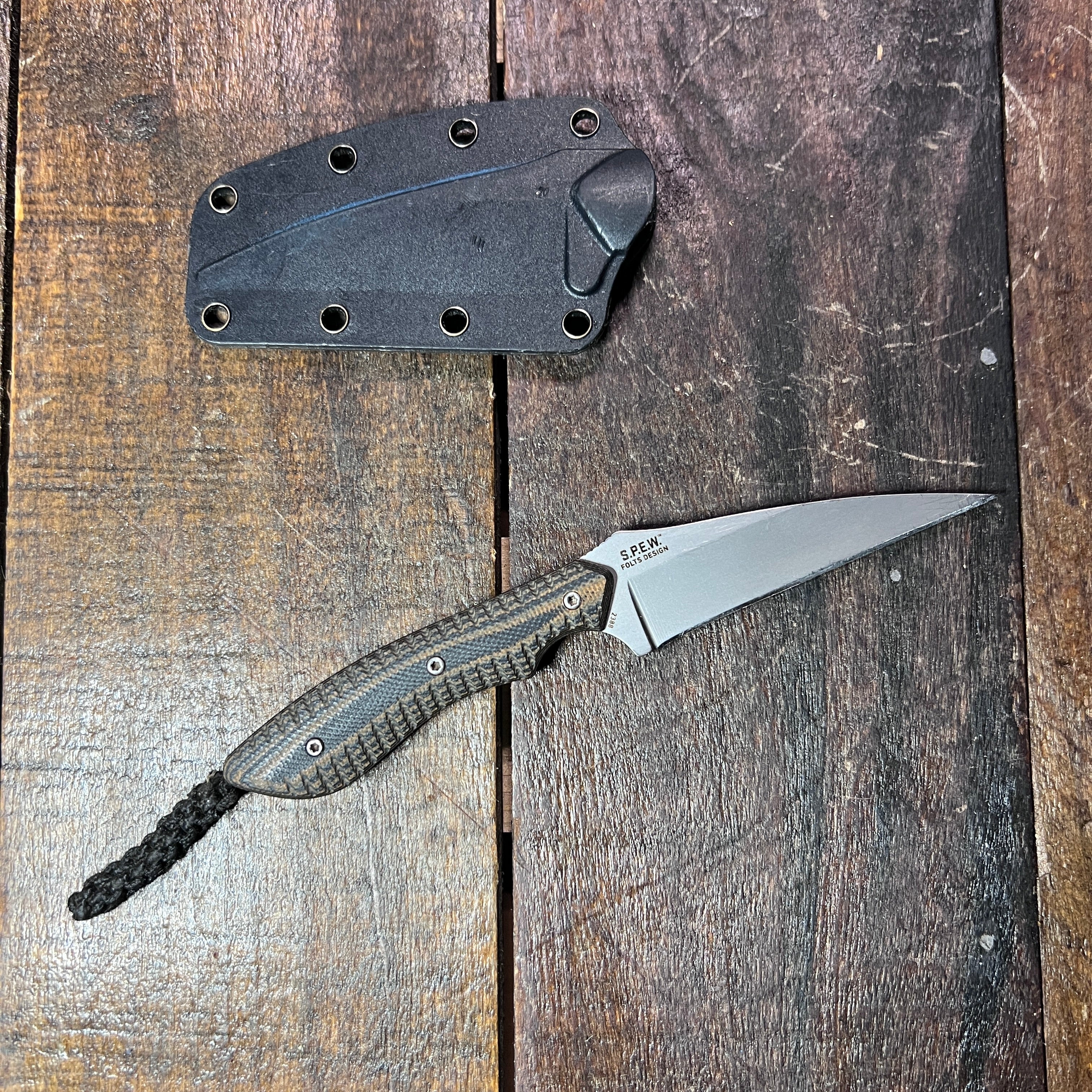 Gear Up Trading Co. CRKT S.P.E.W Full Tang Fixed Blade Knife W/Sheath