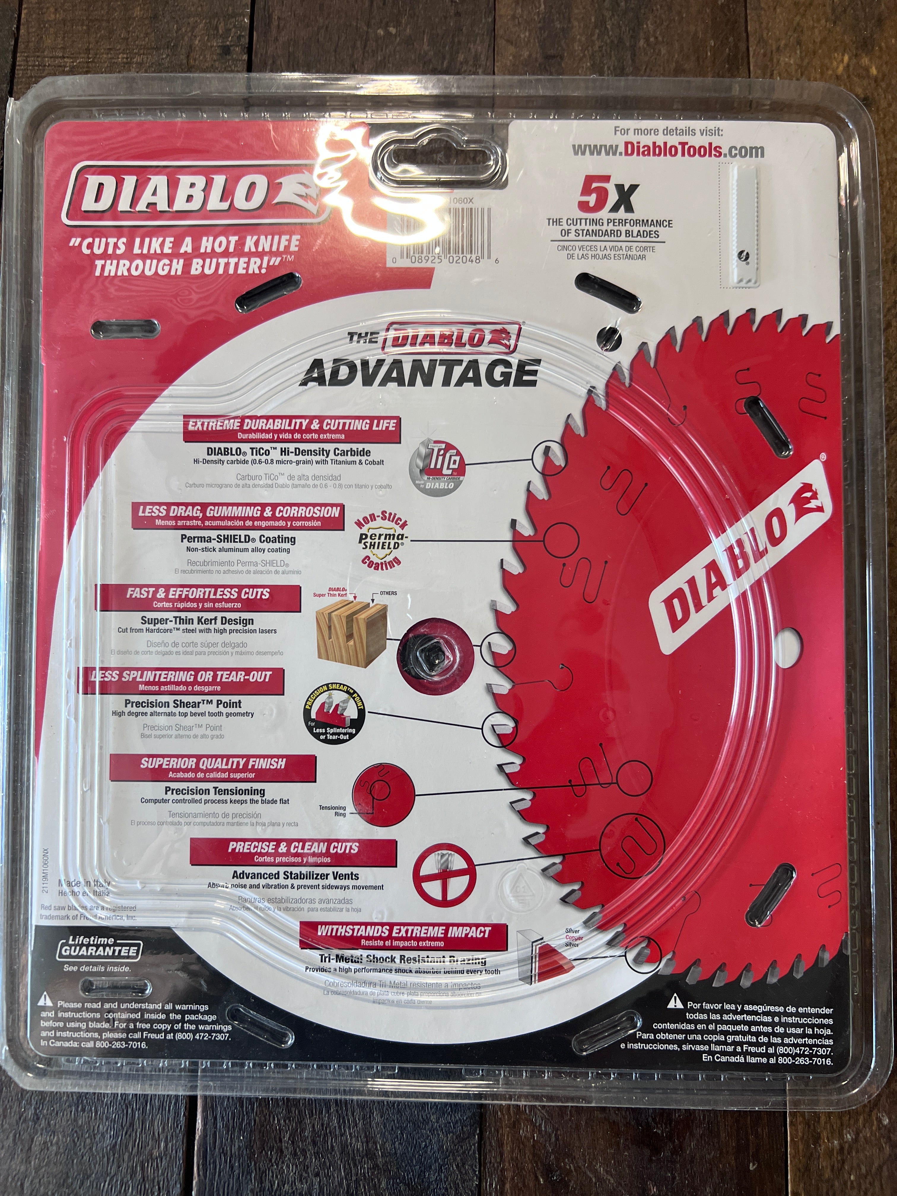 Diablo Diablo 10” 60 Tooth- Fine Finish Blade Gear Up
