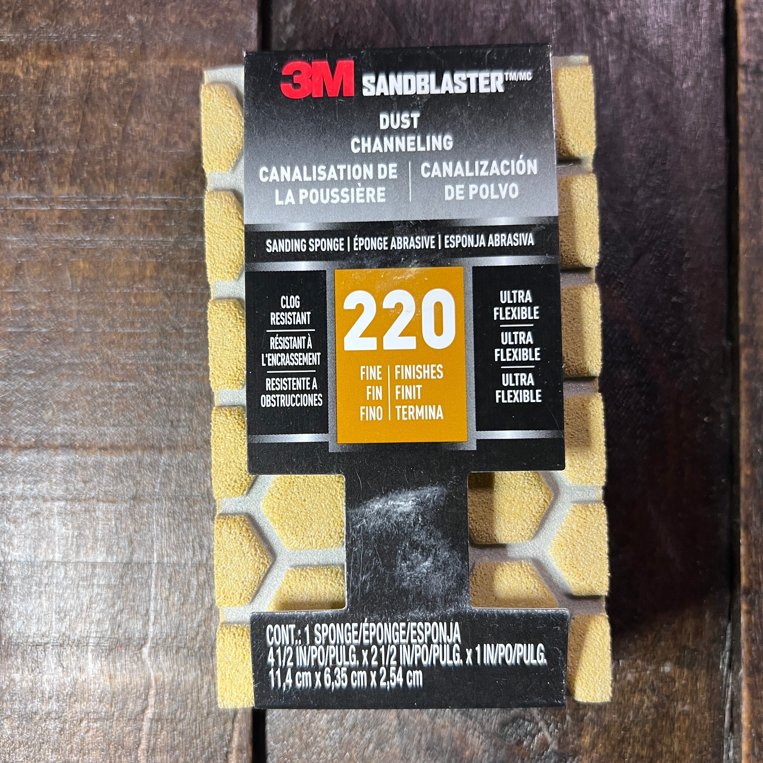 Gear Up Trading Co. 3M 220 Grit Dust Channeling Sanding Sponge
