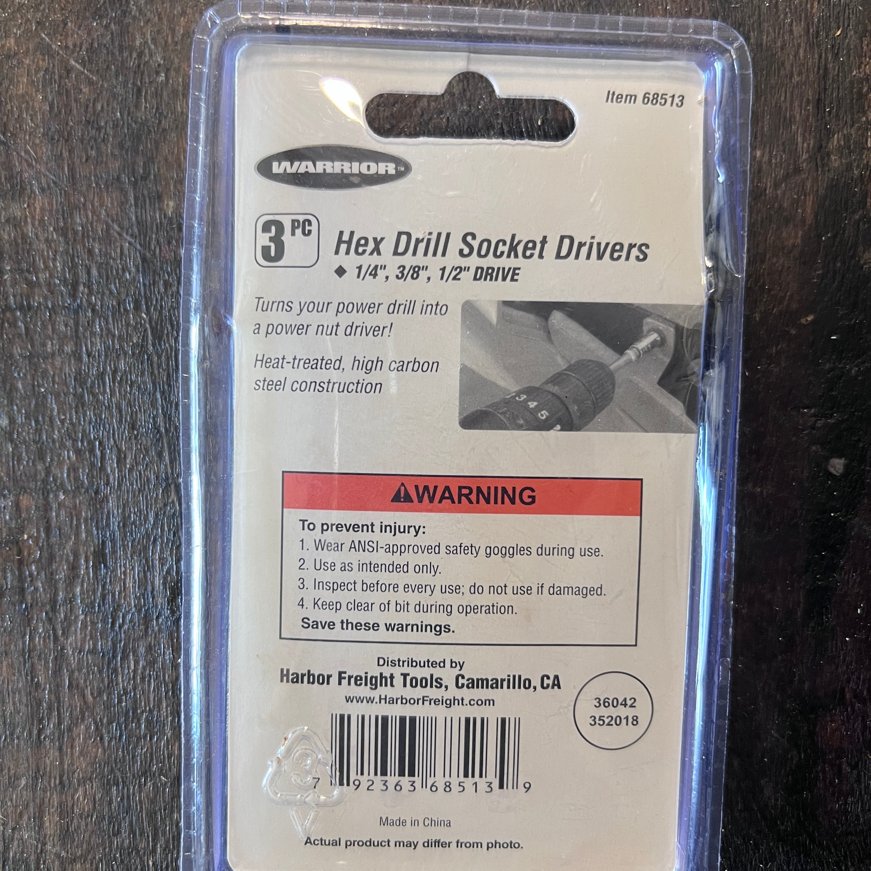 Gear Up Trading Co. Warrior Hex Drill Socket Driver Set