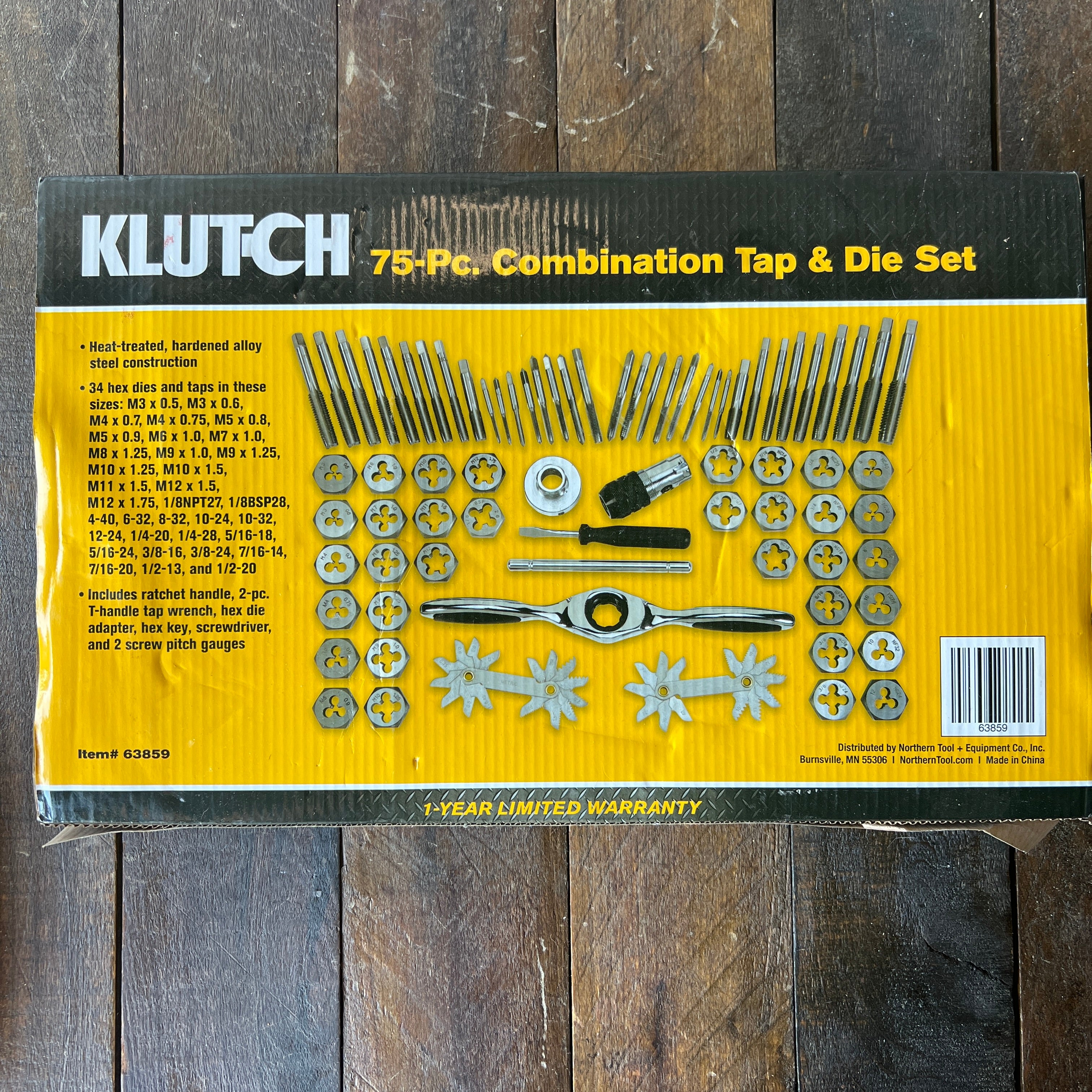 Klutch KLUTCH 75pc. Tap & Die Set