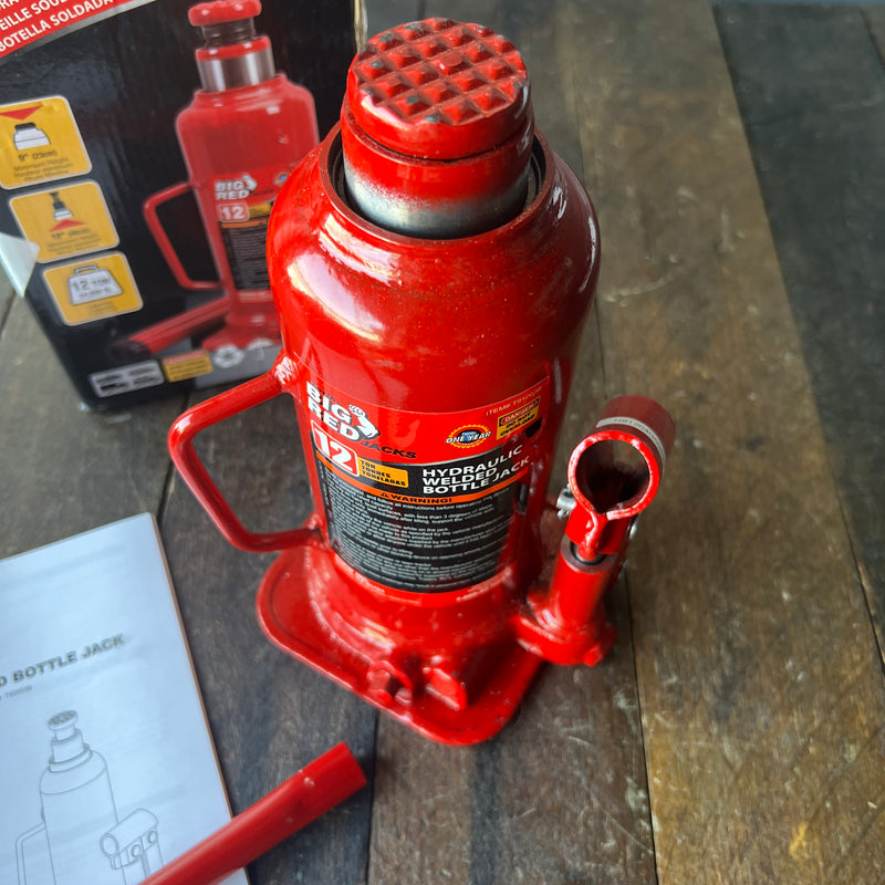 BIG RED BIG RED 12 Ton Bottle Jack(Partial Handle)