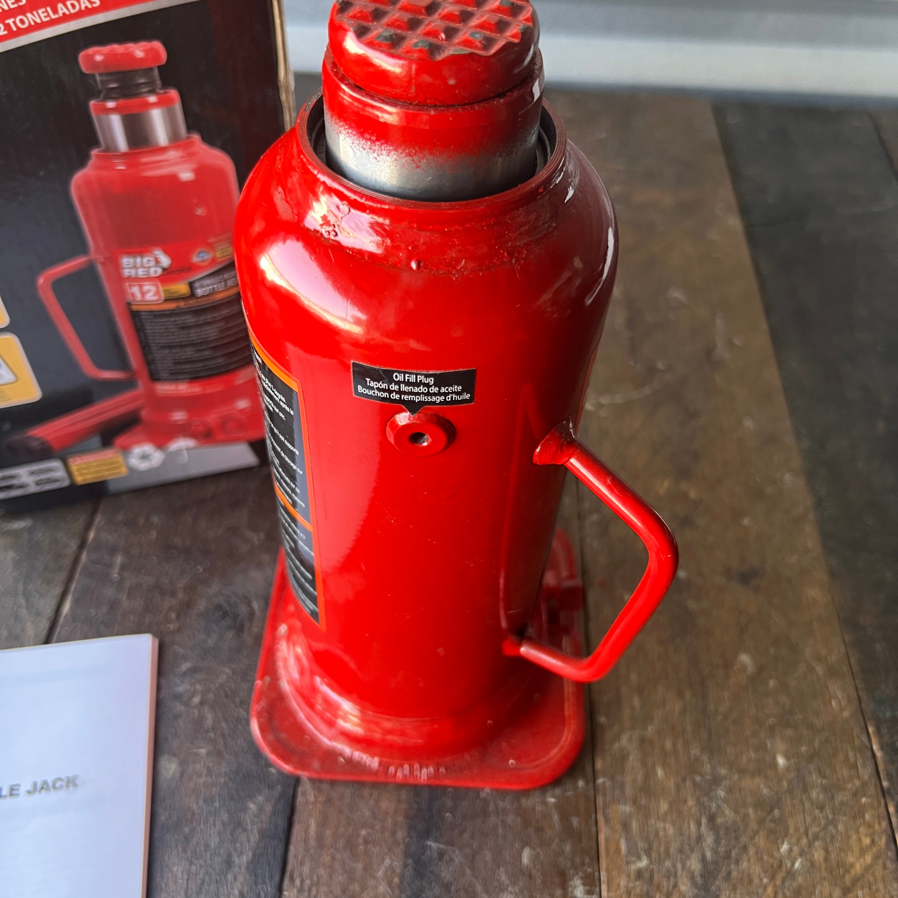 BIG RED BIG RED 12 Ton Bottle Jack(Partial Handle)