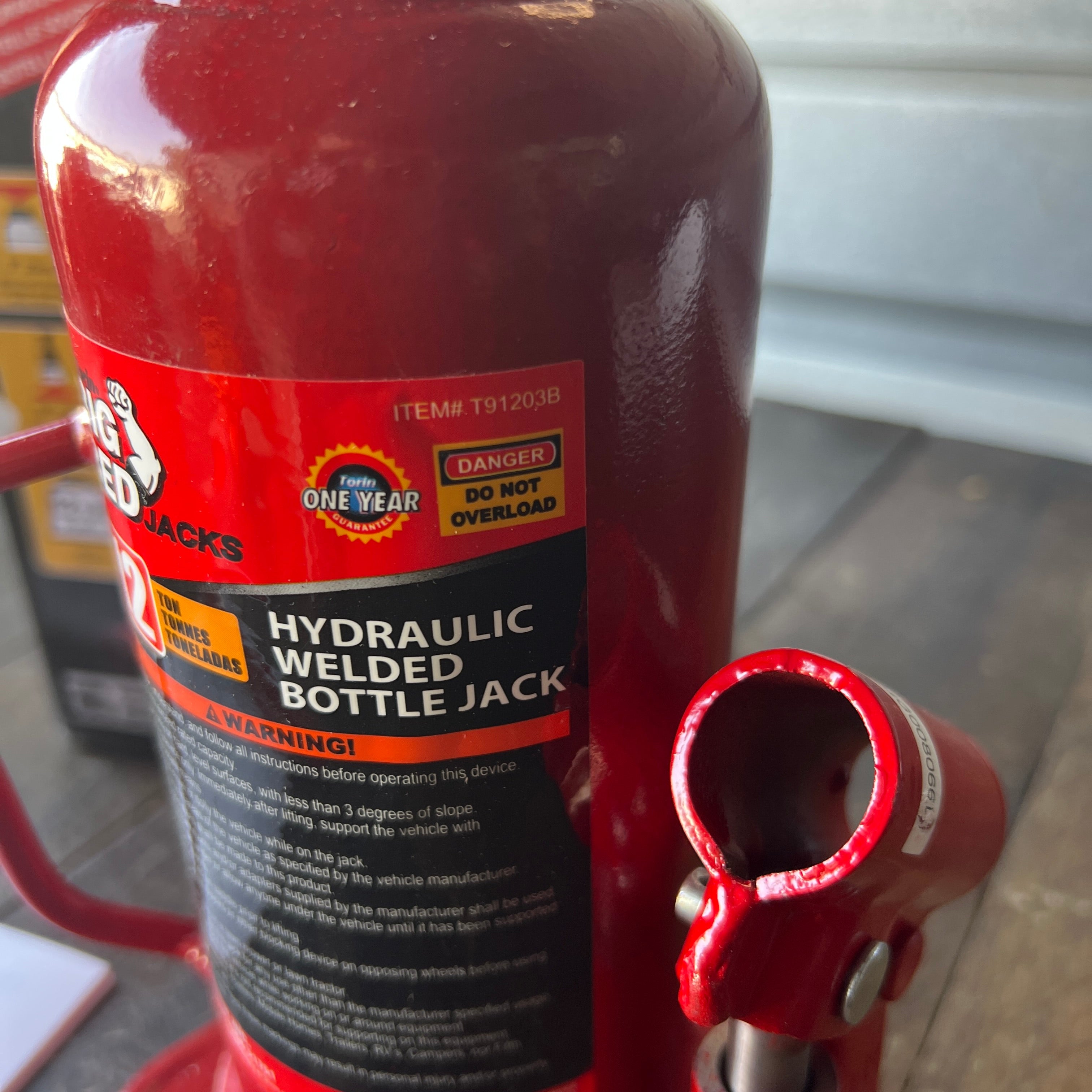BIG RED BIG RED 12 Ton Bottle Jack(Partial Handle)