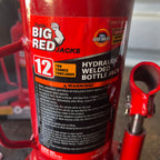 BIG RED BIG RED 12 Ton Bottle Jack(Partial Handle)