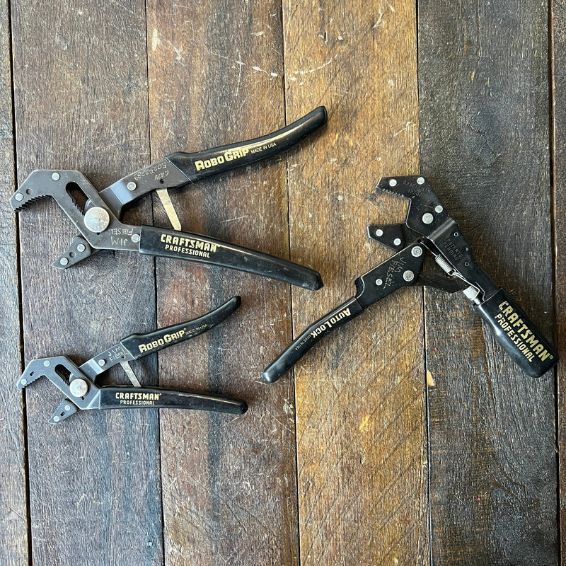 Craftsman Craftsman Robo Grip/ Lever Lock Pliers (Lot of 3)