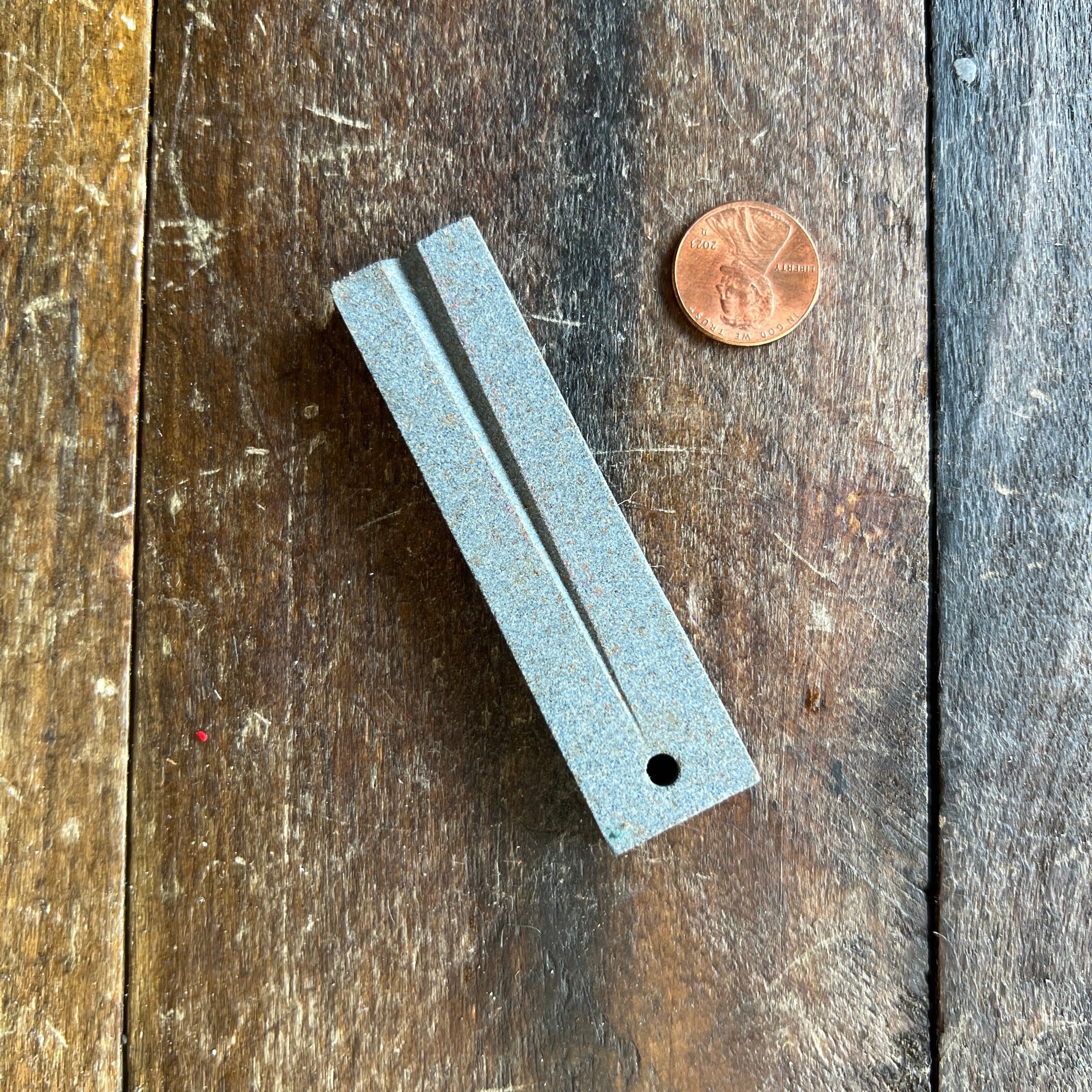 Gear Up Trading Co. Small Sharpening Stone With Lanyard Hole and Fishhook Groove
