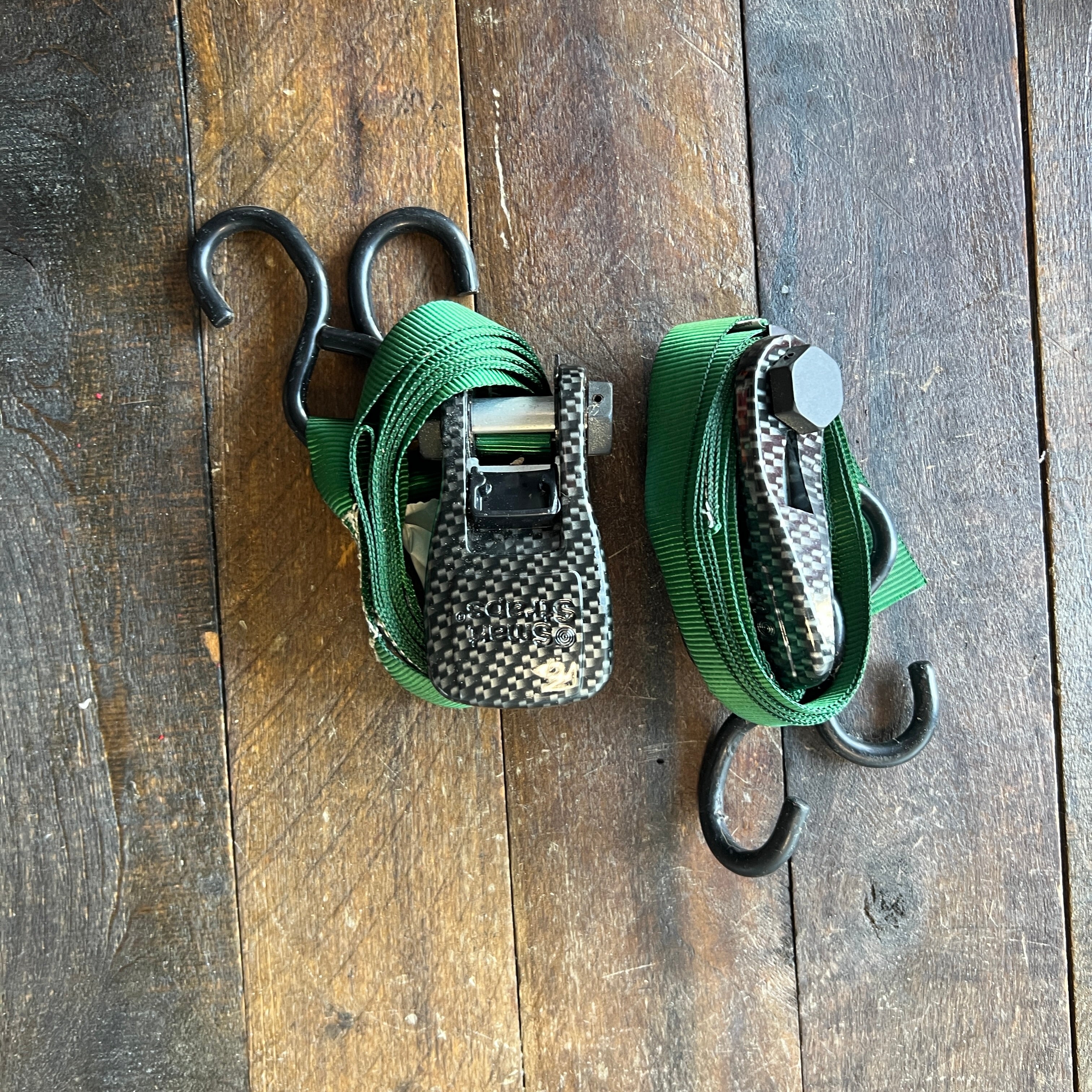 Gear Up Trading Co. Smart Strap Green Ratchet Straps (Pair)