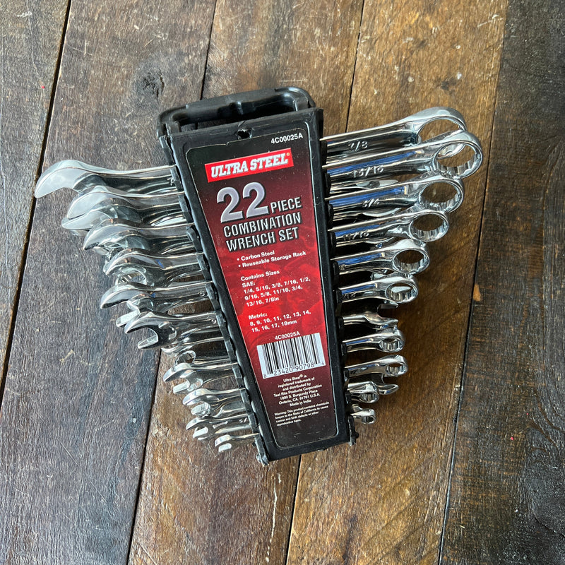 Ultra Steel Ultra Steel 20 Pc Combo Wrench Set *Missing 2*