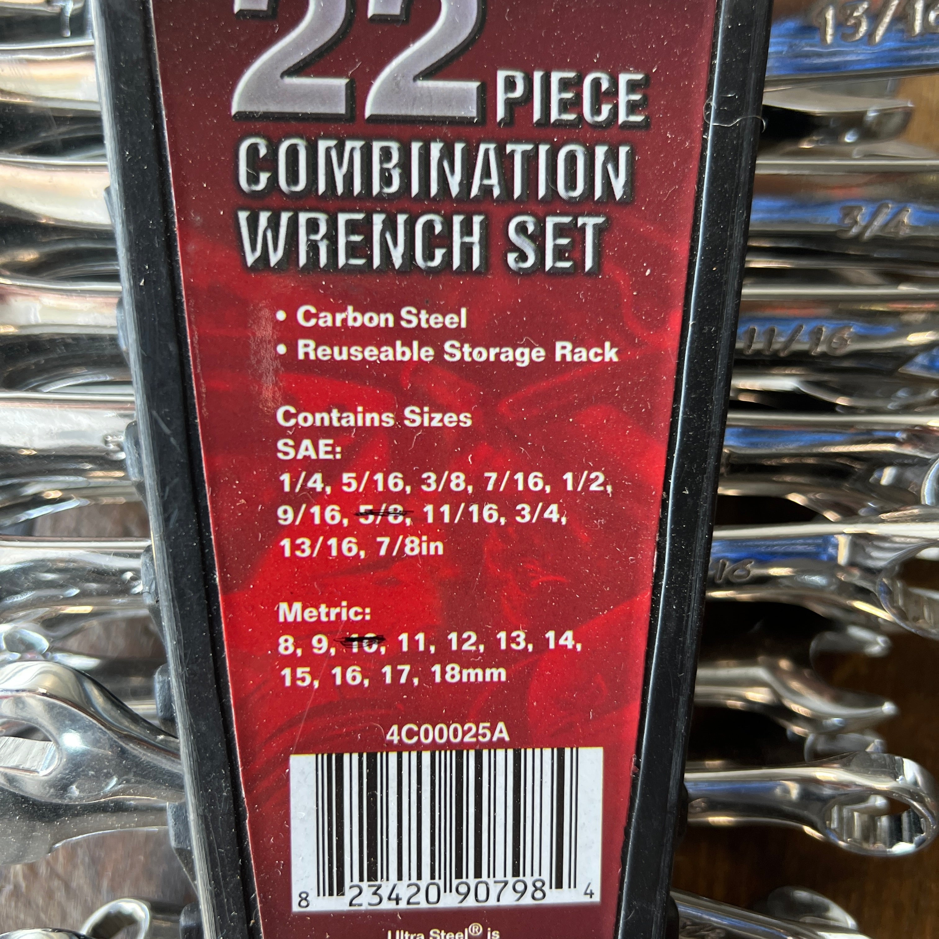 Ultra Steel Ultra Steel 20 Pc Combo Wrench Set *Missing 2*