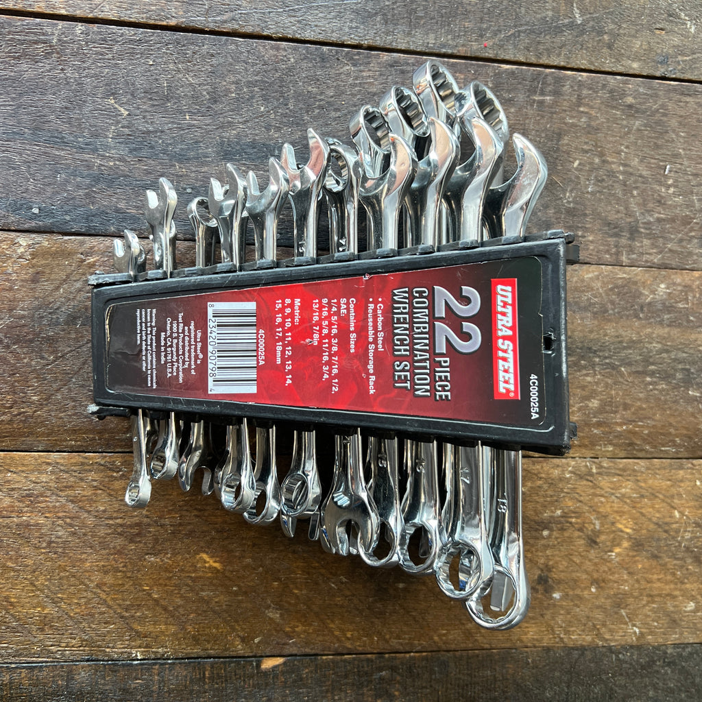 Ultra Steel Ultra Steel 20 Pc Combo Wrench Set *Missing 2*