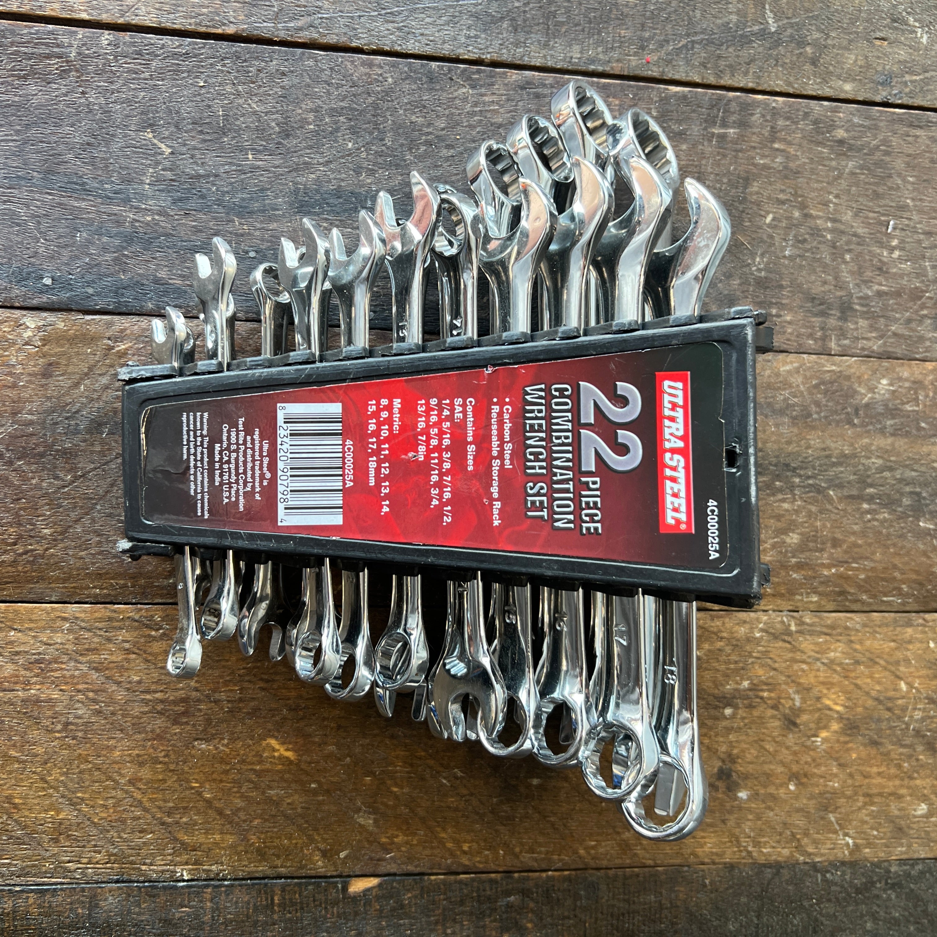 Ultra Steel Ultra Steel 20 Pc Combo Wrench Set *Missing 2*