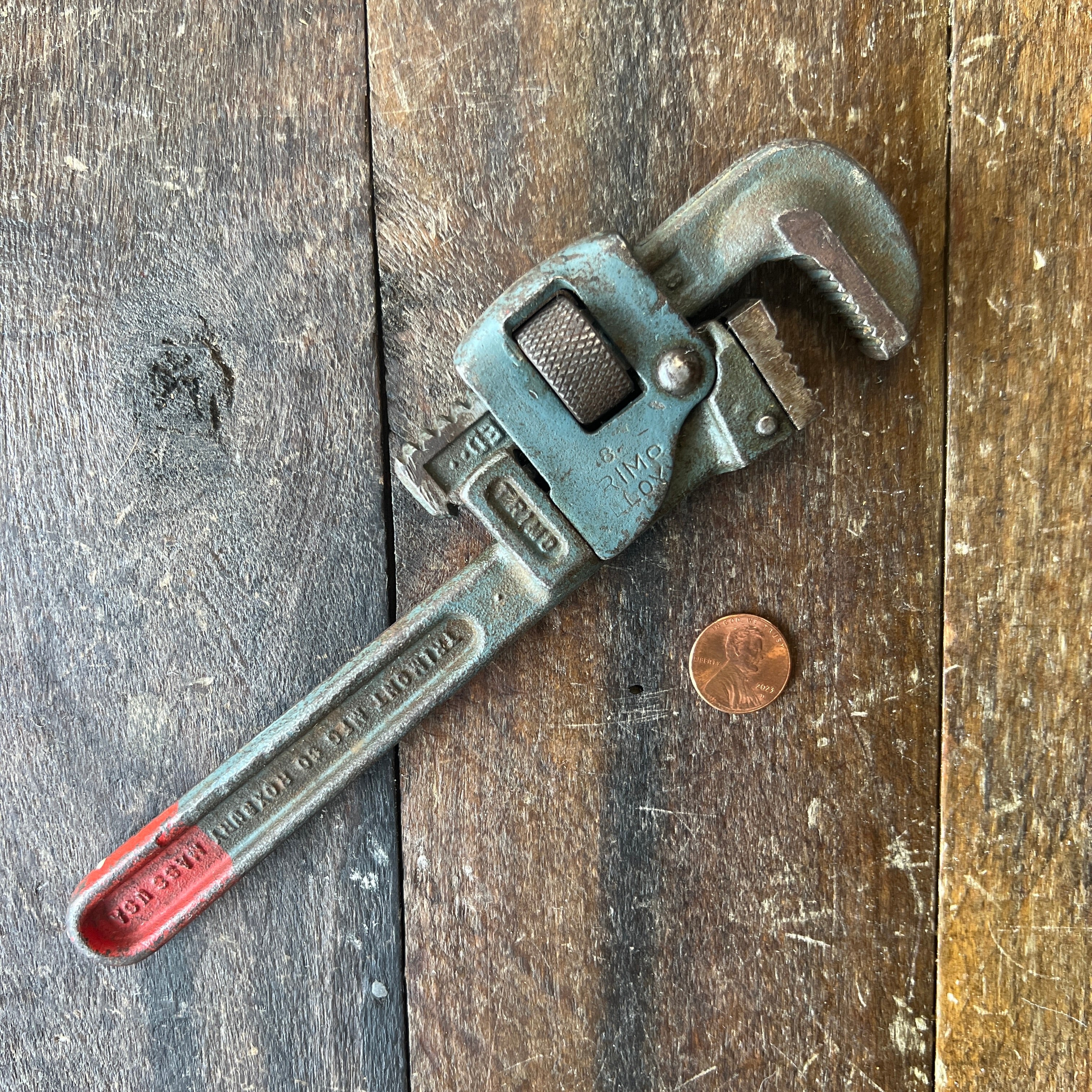 Unknown Vintage Trimont MFG Co. Pipe Wrench Made in USA