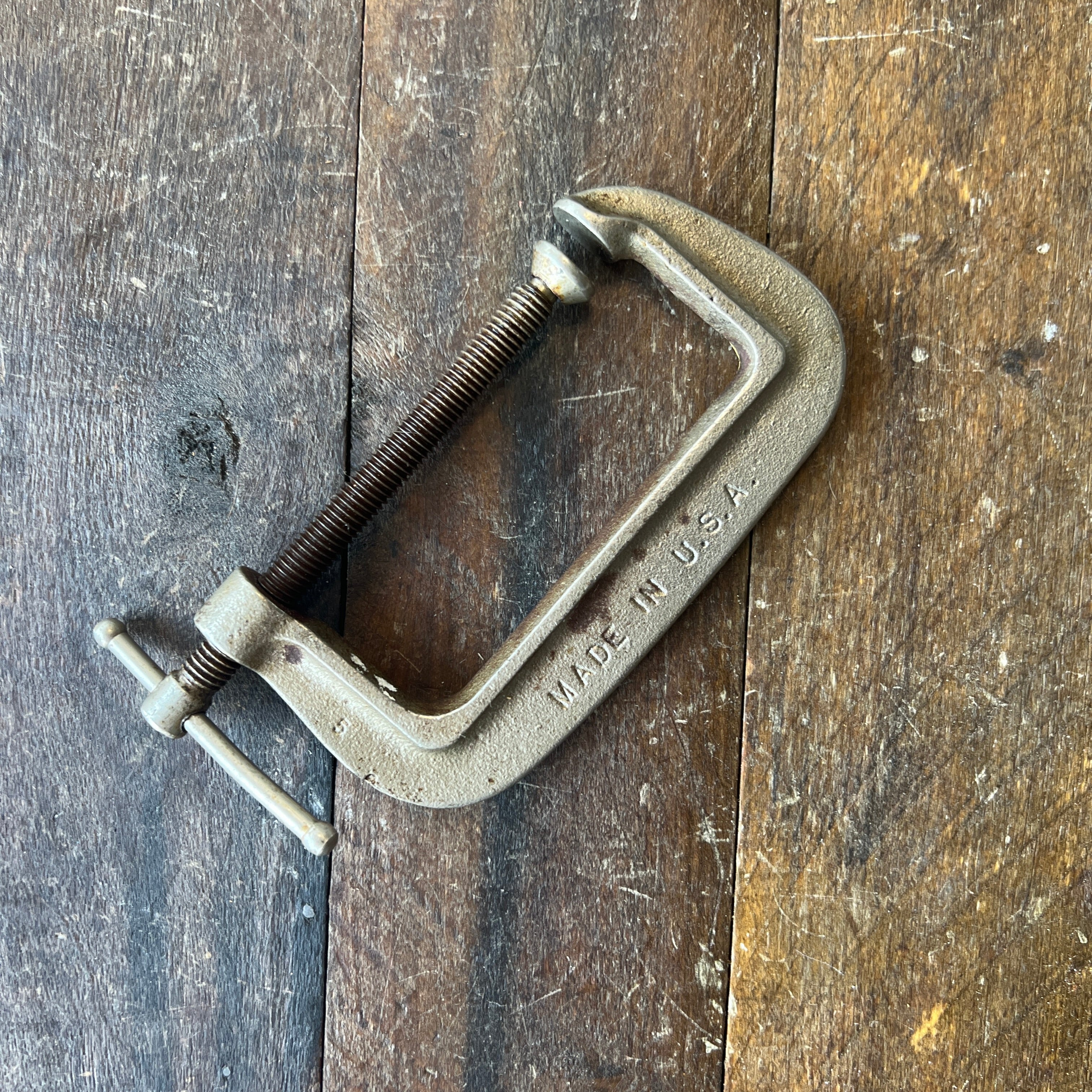 Unknown Vintage 4 Inch C Clamp Made in USA