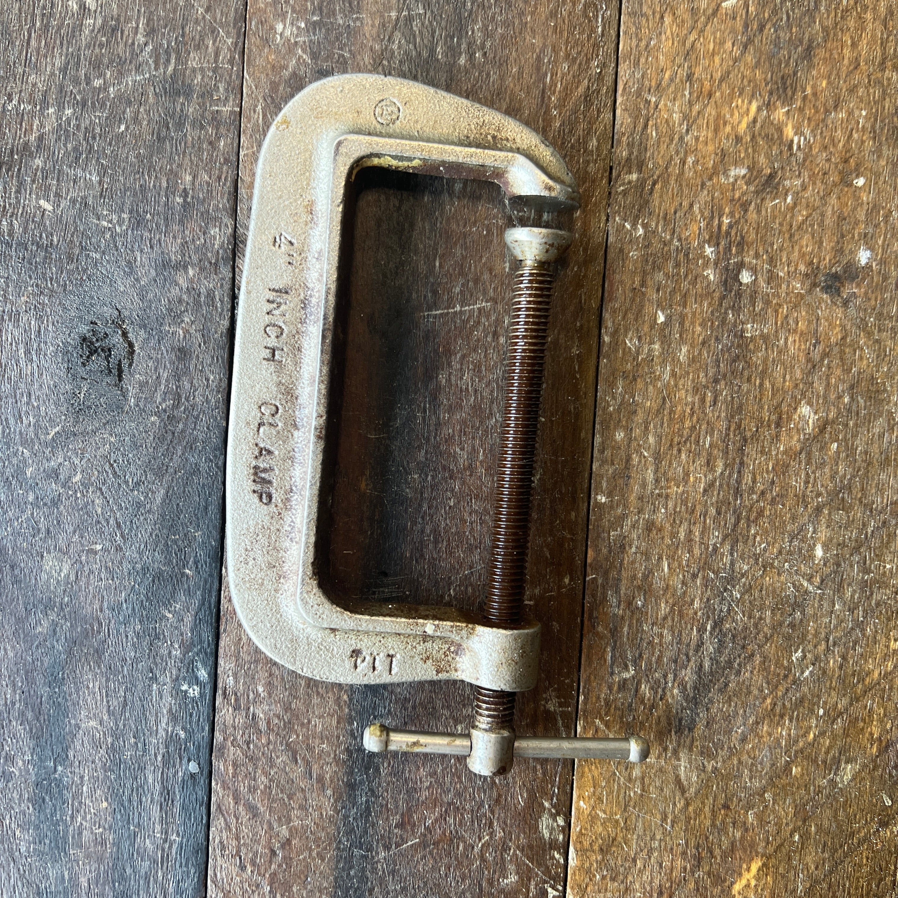 Unknown Vintage 4 Inch C Clamp Made in USA
