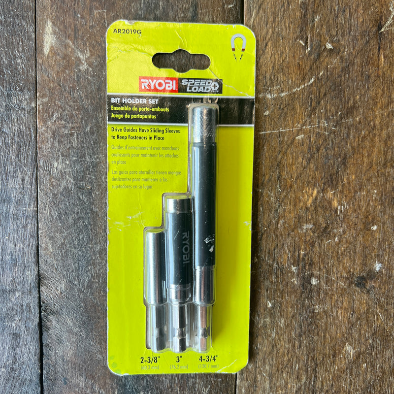 Ryobi Ryobi 3PC Bit Holder Set AR2019G
