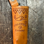 Rapala Vintage J. Marttiini Rapala Inscribed Fish Fillet Knife w/Leather Sheath Finland Gear Up