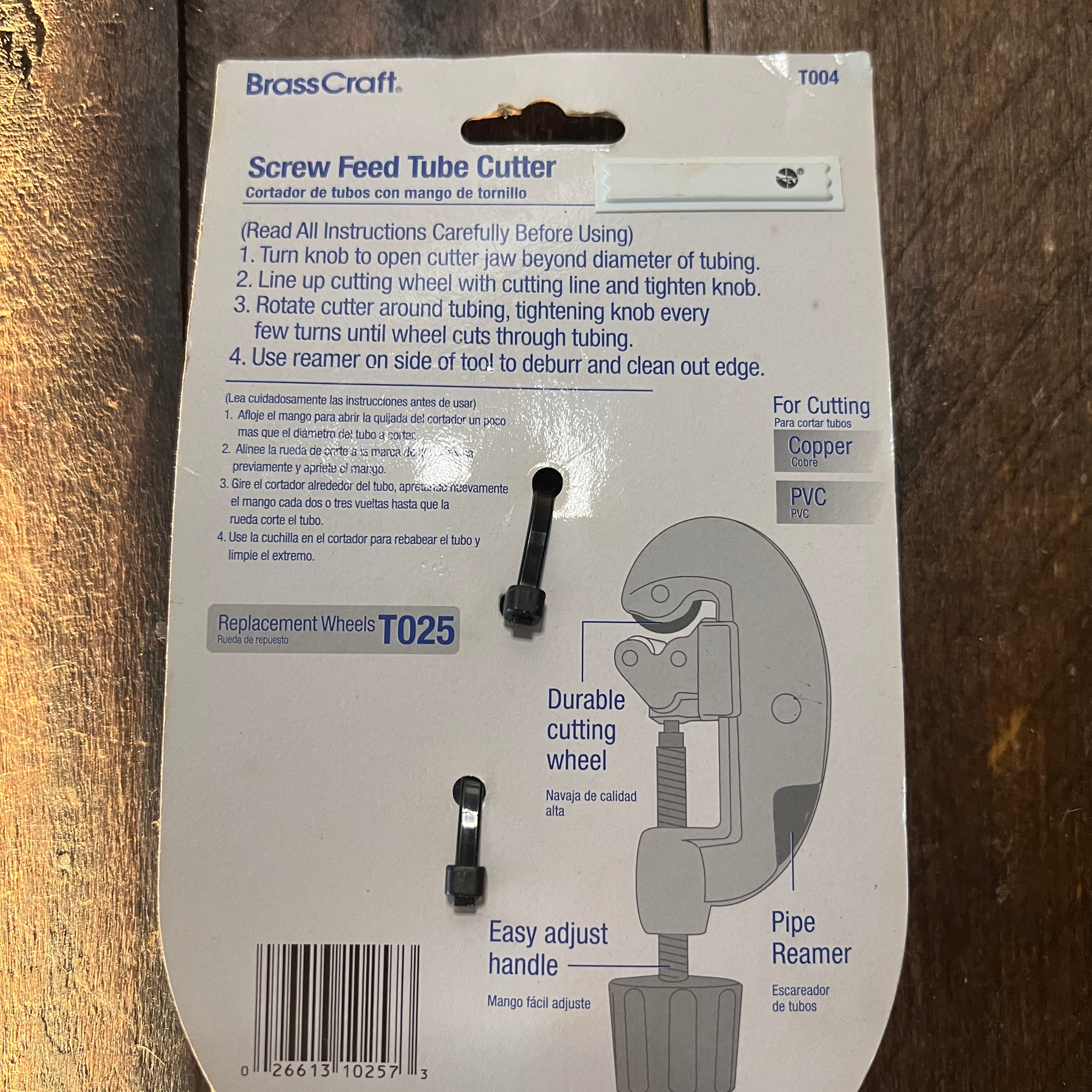 Brass Craft Brass Craft Screw Feed Tube Cutter