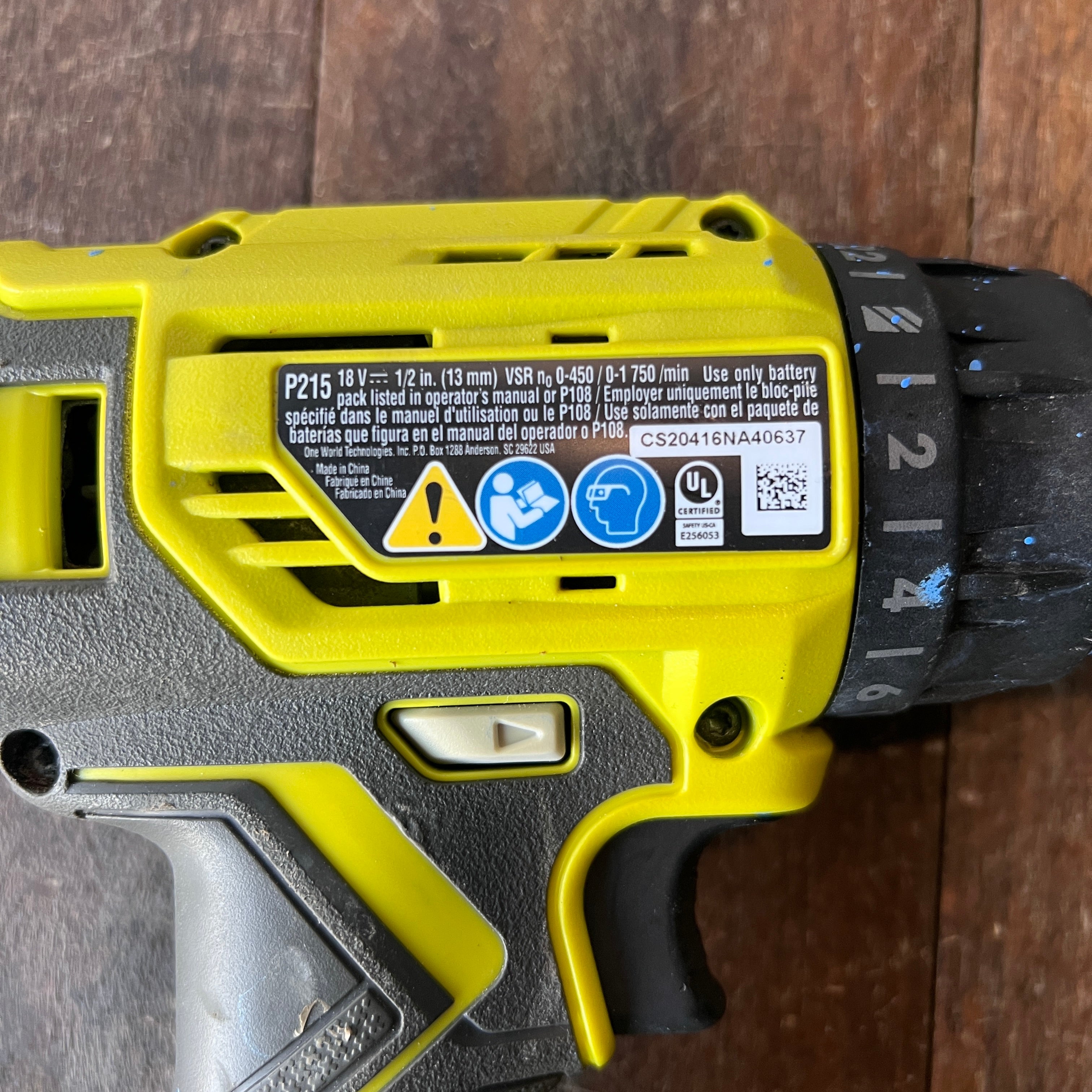 Ryobi Ryobi P215 18v Drill