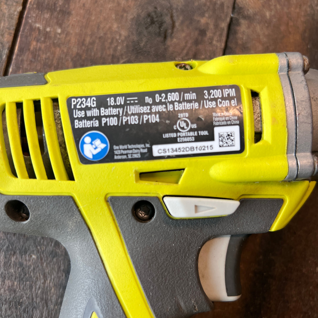 Ryobi Ryobi P234G Cordless 18v 1/4 in. Impact Driver