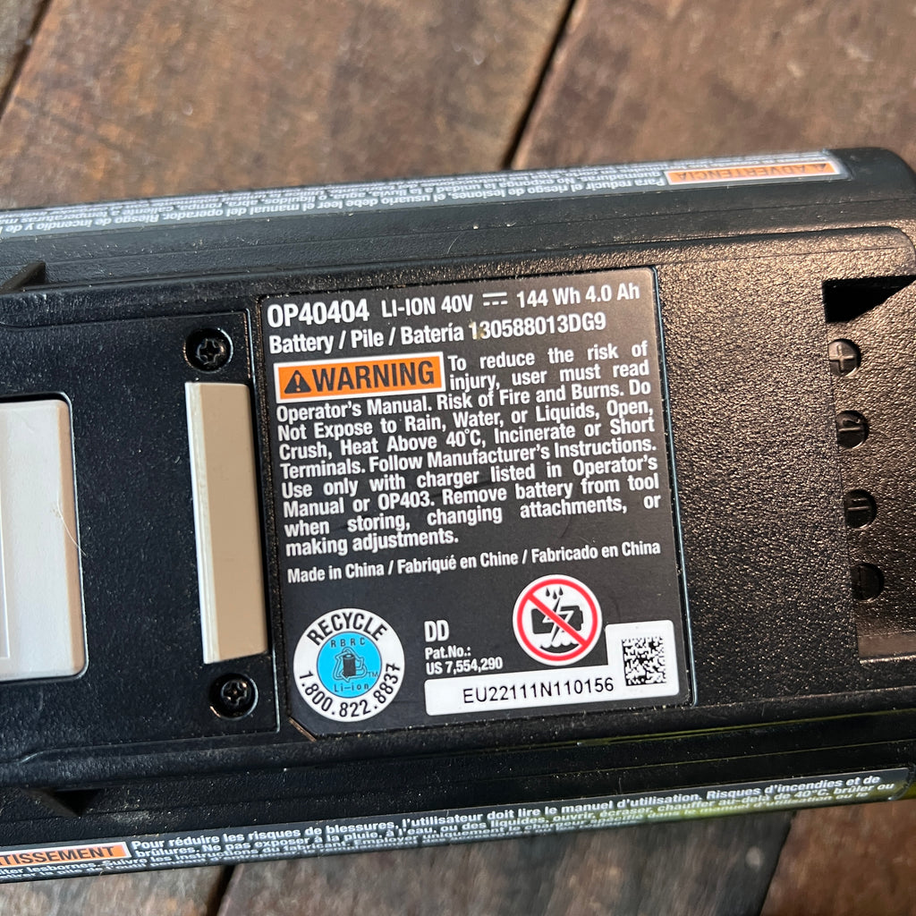 Ryobi Ryobi 40v 4Ah Battery and Charger