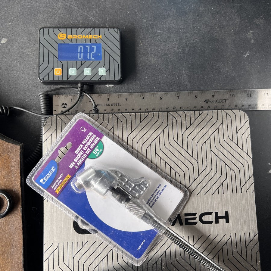 Pittsburgh Quick Release Hex Socket Extension Angled Bit Holder