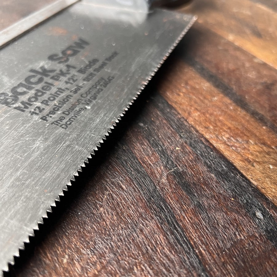 Disston PK-1 12 Inch Back Saw (USA)