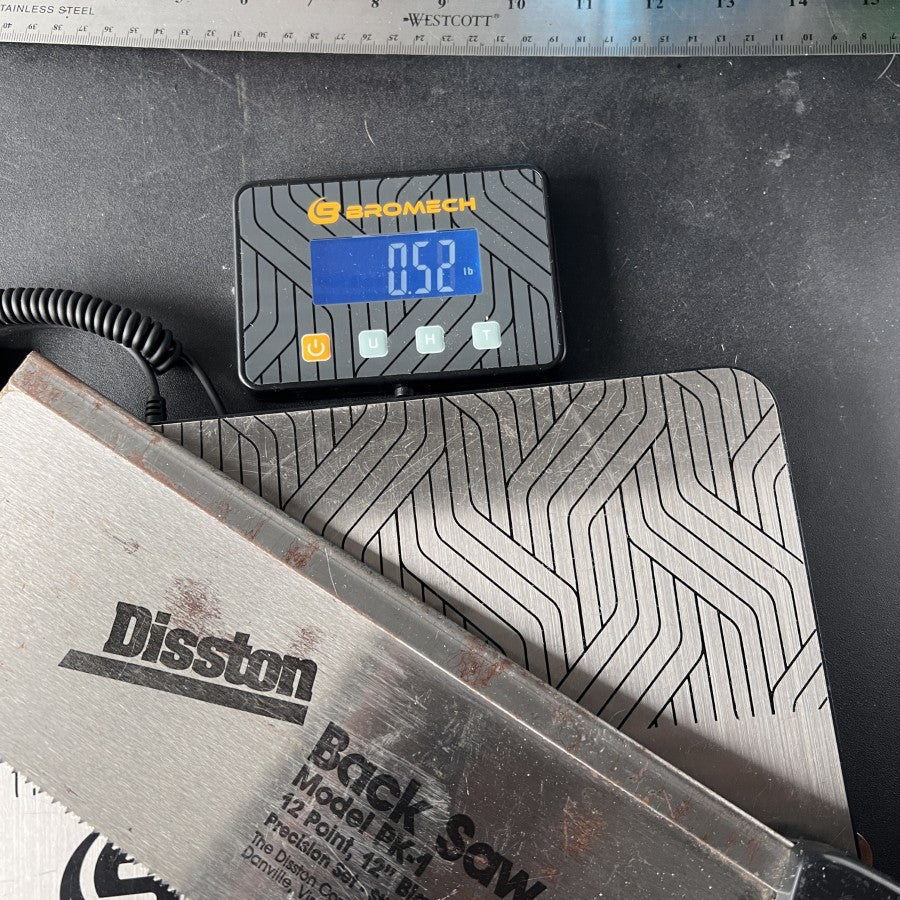 Disston PK-1 12 Inch Back Saw (USA)