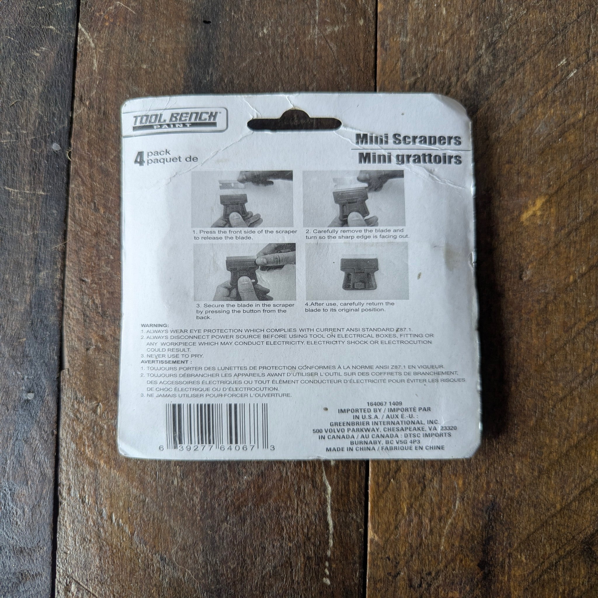 Tool Bench Tool Bench Mini Scrapers (4-pack)
