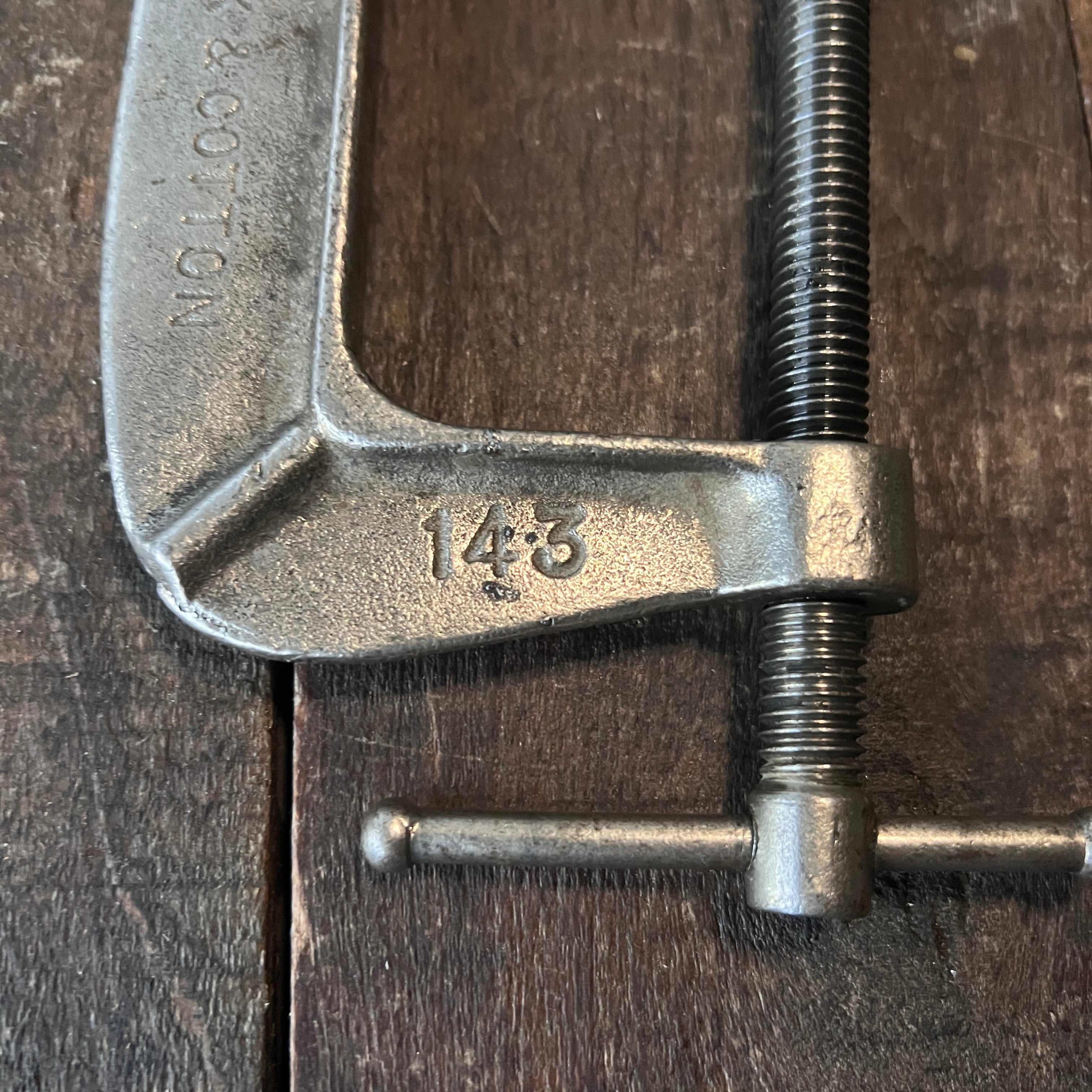 Brink & Cotton Vintage No. 143 3-Inch C-Clamp Made in USA