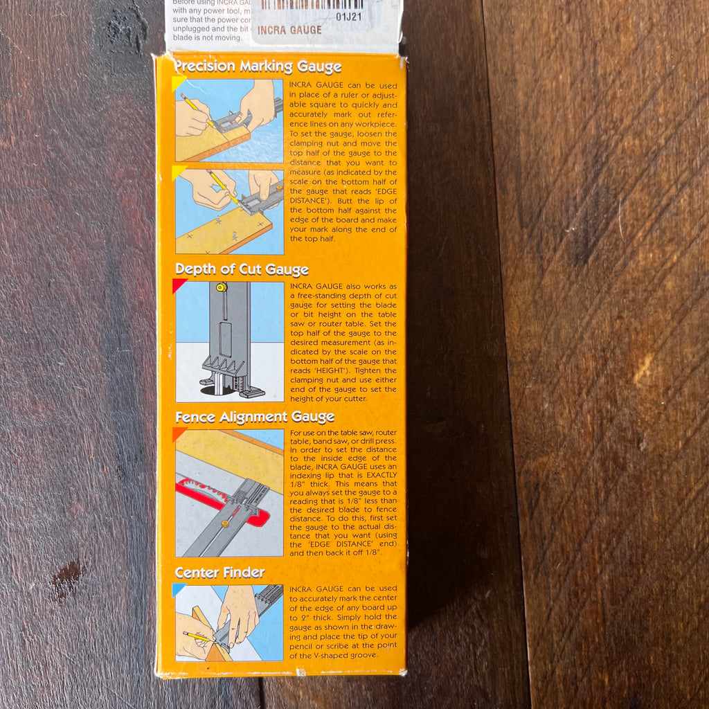 INCRA INCRA Precision Marking Gauge Versatile Woodworking Tool (USA) Gear Up