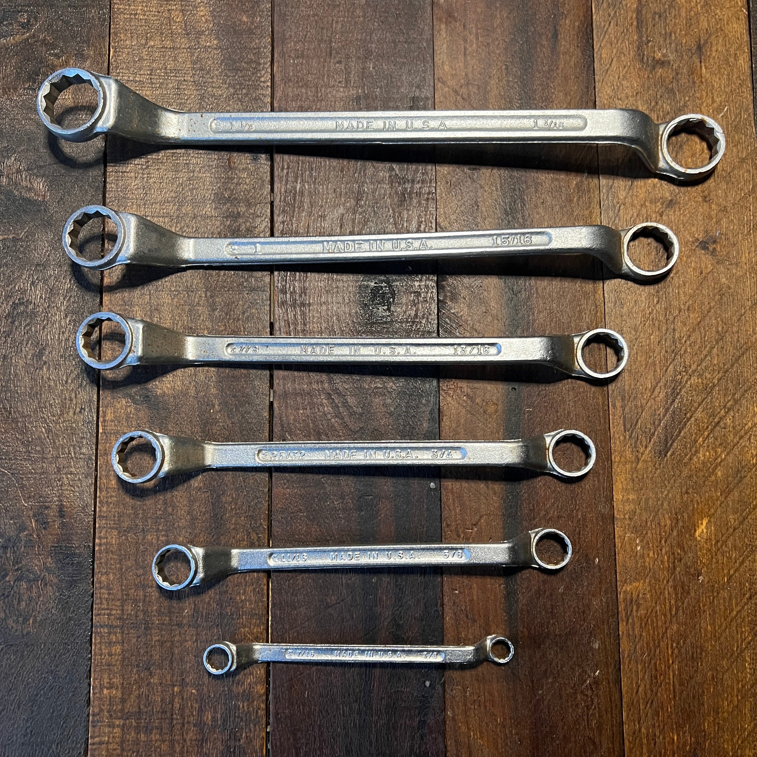 Other Vintage 6 Piece Forged Steel Box End Wrench Set USA Gear Up