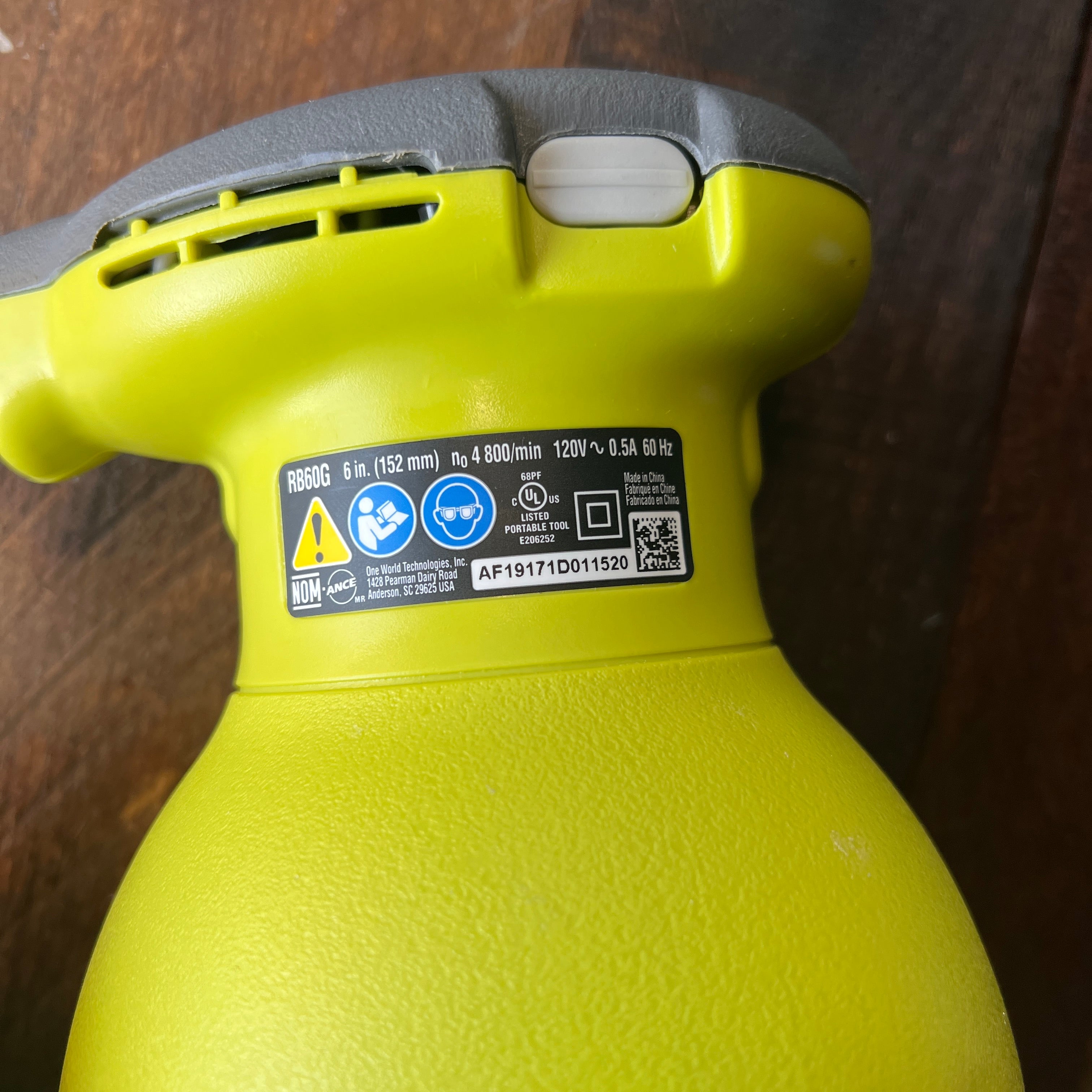 Ryobi Ryobi 6 Inch Orbital Buffer Polisher RB60G Gear Up