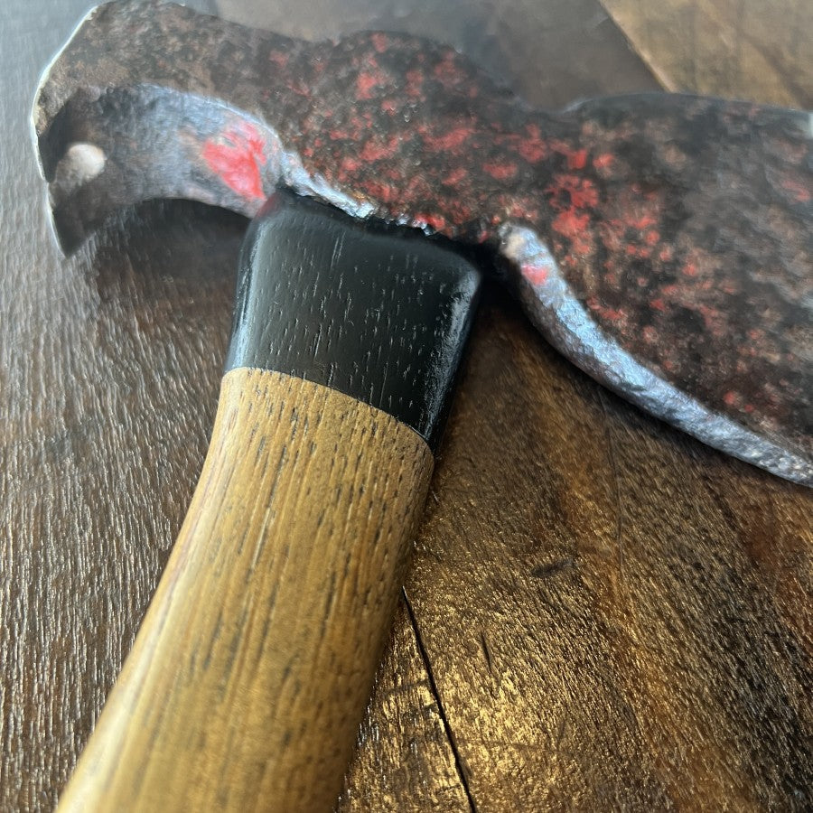 Unknown Vintage Shingling Lathing Hatchet Refinished Wood Handle Gear Up