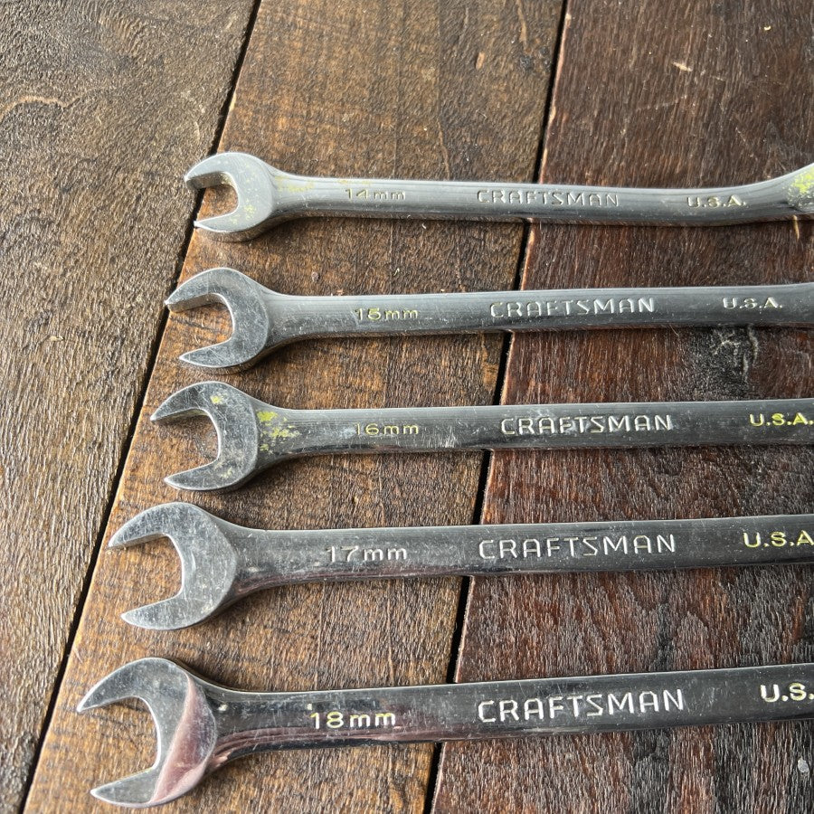 Craftsman Craftsman Professional 5 Piece Metric Combination Wrench Set (USA) Gear Up