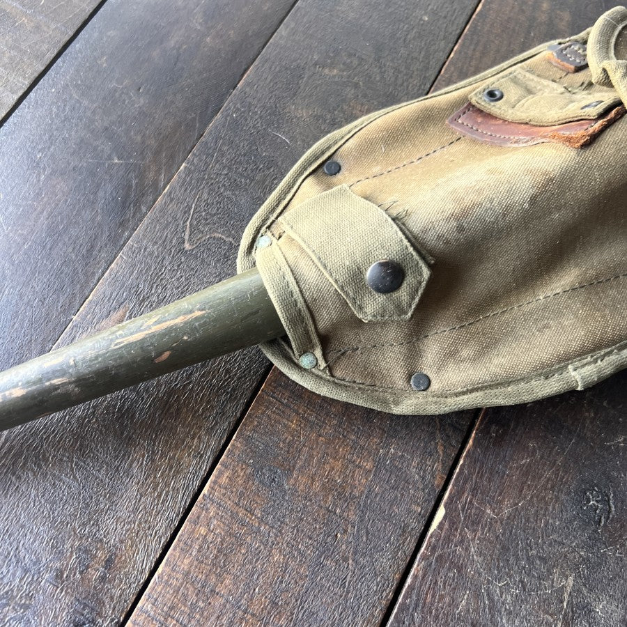 Other Original Vietnam ERA 1965 AMES E-Tool Entrenching Tool w/Pick & Canvas Cover Gear Up