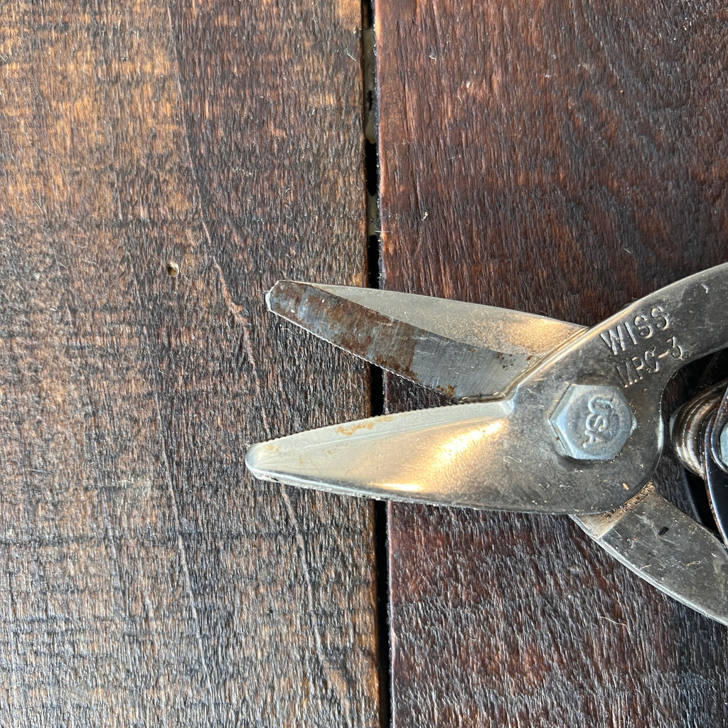 Wiss Wiss MPS-3 Straight Cut Snips with Leather Holster (USA) Gear Up