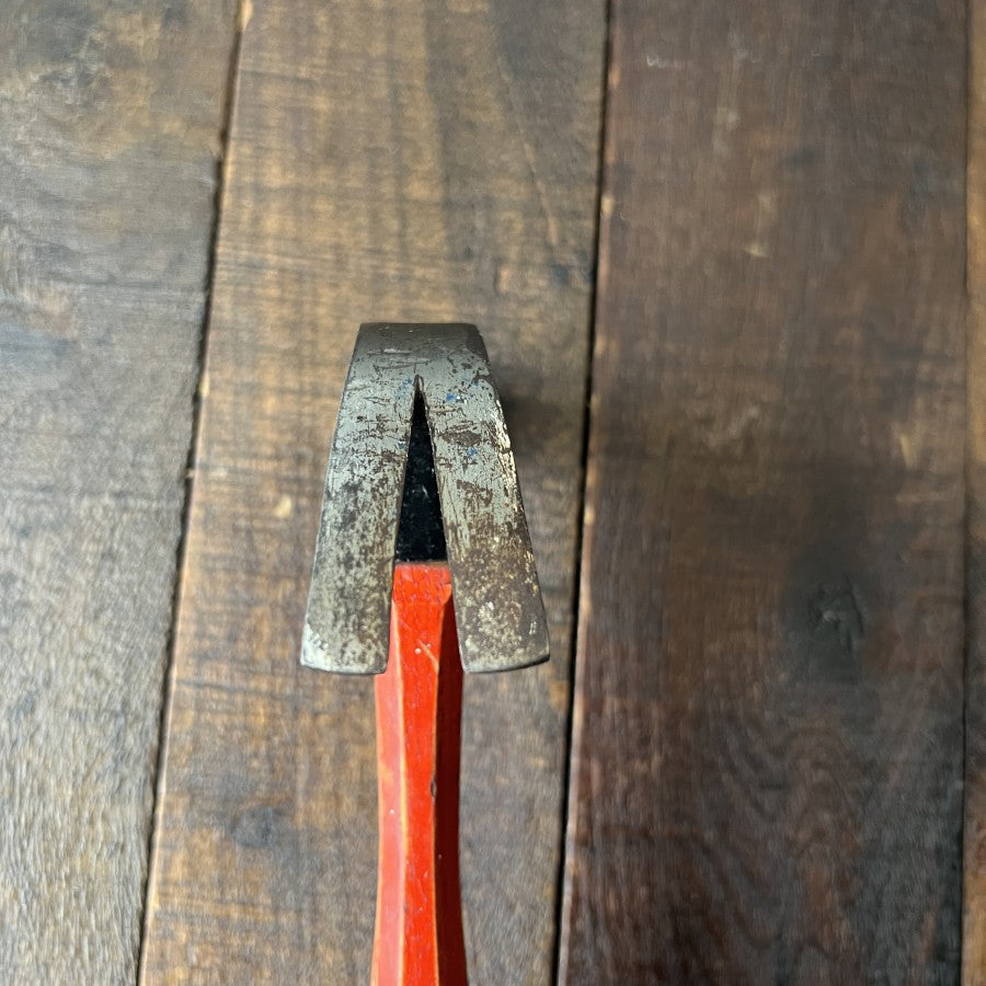 Vintage Plumb Permabond Claw Hammer Red Wooden Handle (USA)