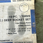 Other Continental Industries DWSS-1410 1/4-Inch Drive SAE Deep Socket Set Gear Up