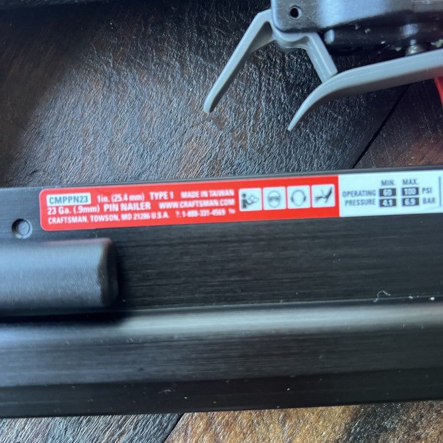 Craftsman Craftsman CMPPN23 23 Gauge Pin Nailer Pneumatic Gear Up